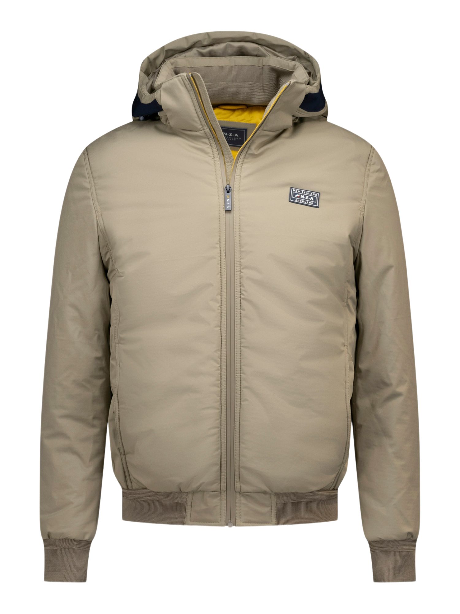 New Zealand Auckland Outdoorjacke NZA263 H natur,Outdoor,Polyester,Unifarben,Kapuze,Langarm,Regular Fit