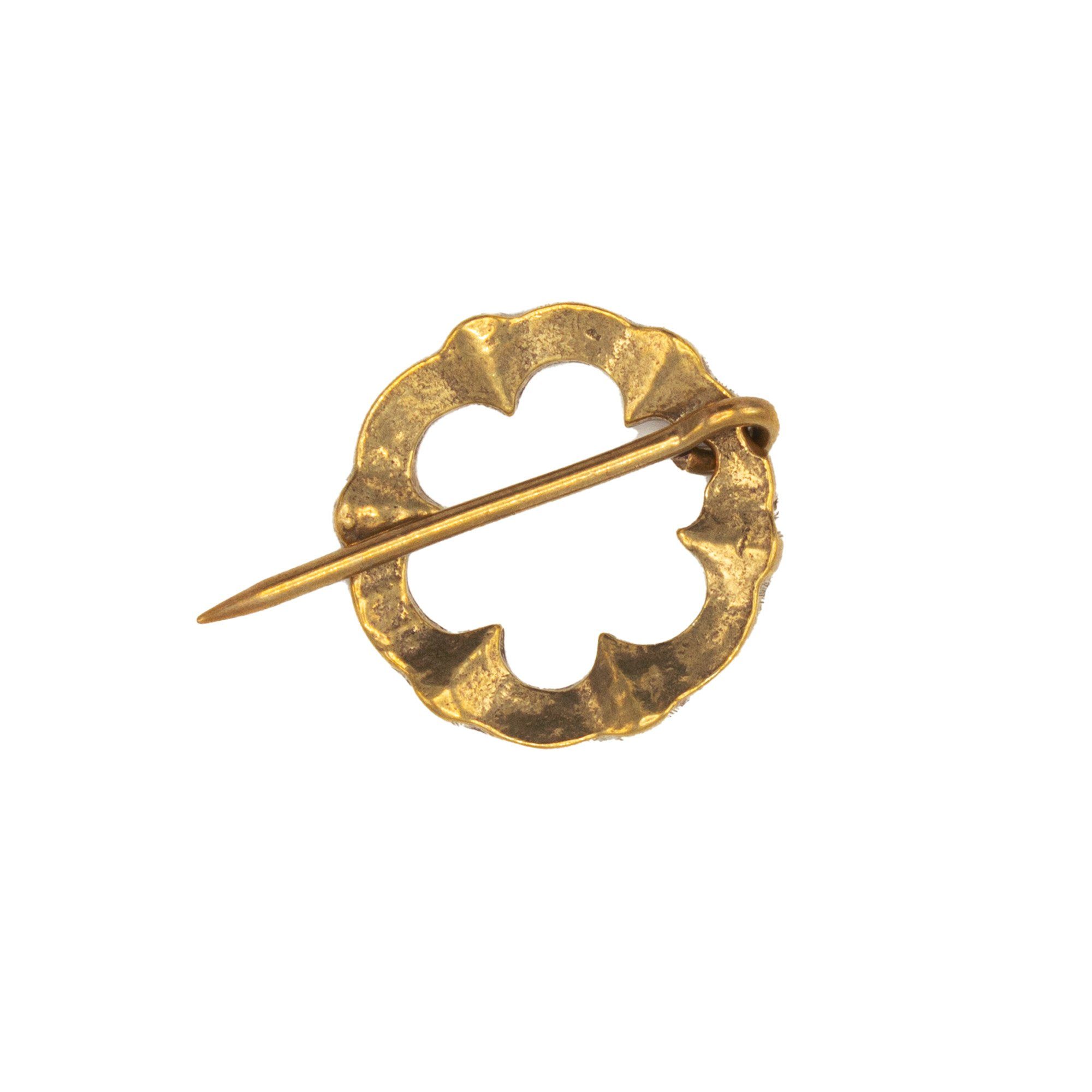 Ritter-Kostüm Fibel Fürspann Ringfibel 1200 - 1400