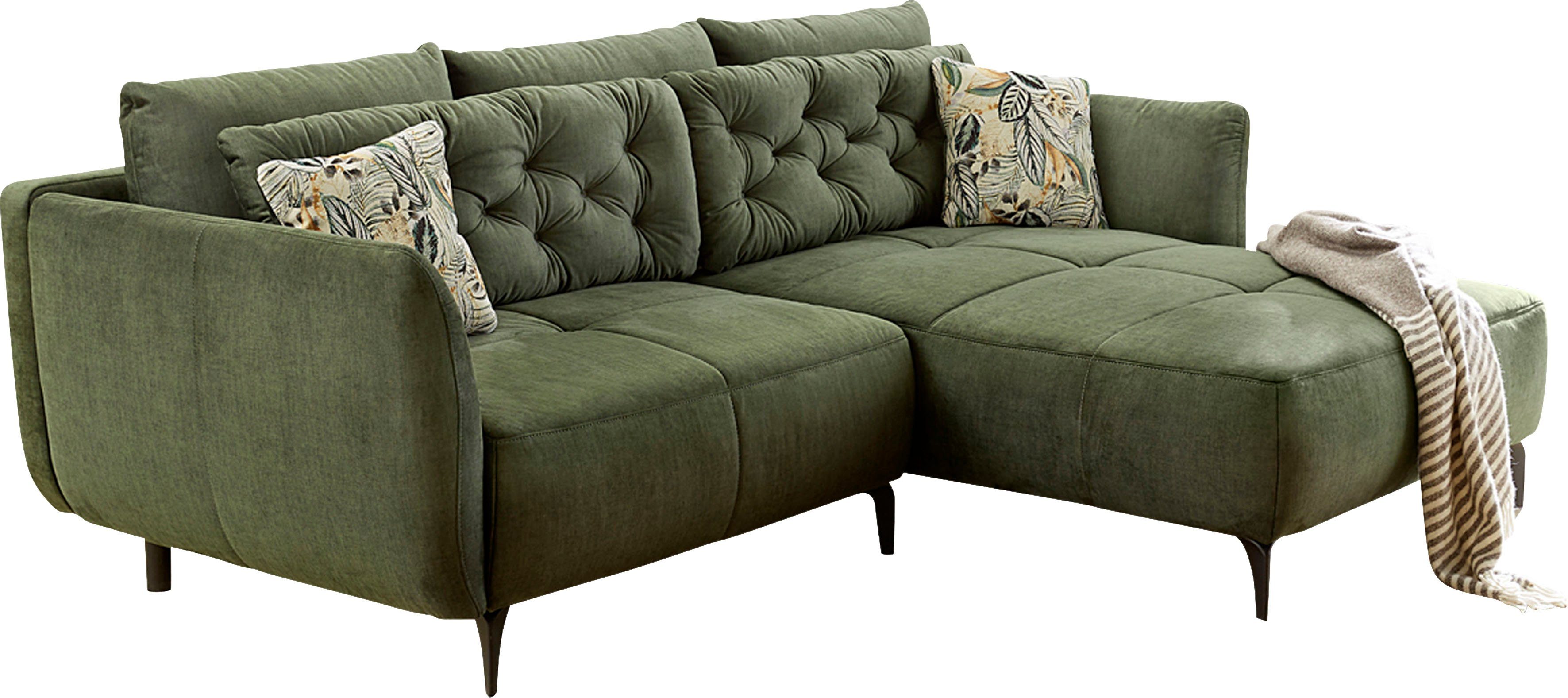 Jockenhöfer Gruppe Ecksofa Salo L-Form, im Retrolook mit Wellenfederung und frei im Raum stellbar. Reduzierter Preis € 799,99. Unverbindliche Preisempfehlung € 1.199,99