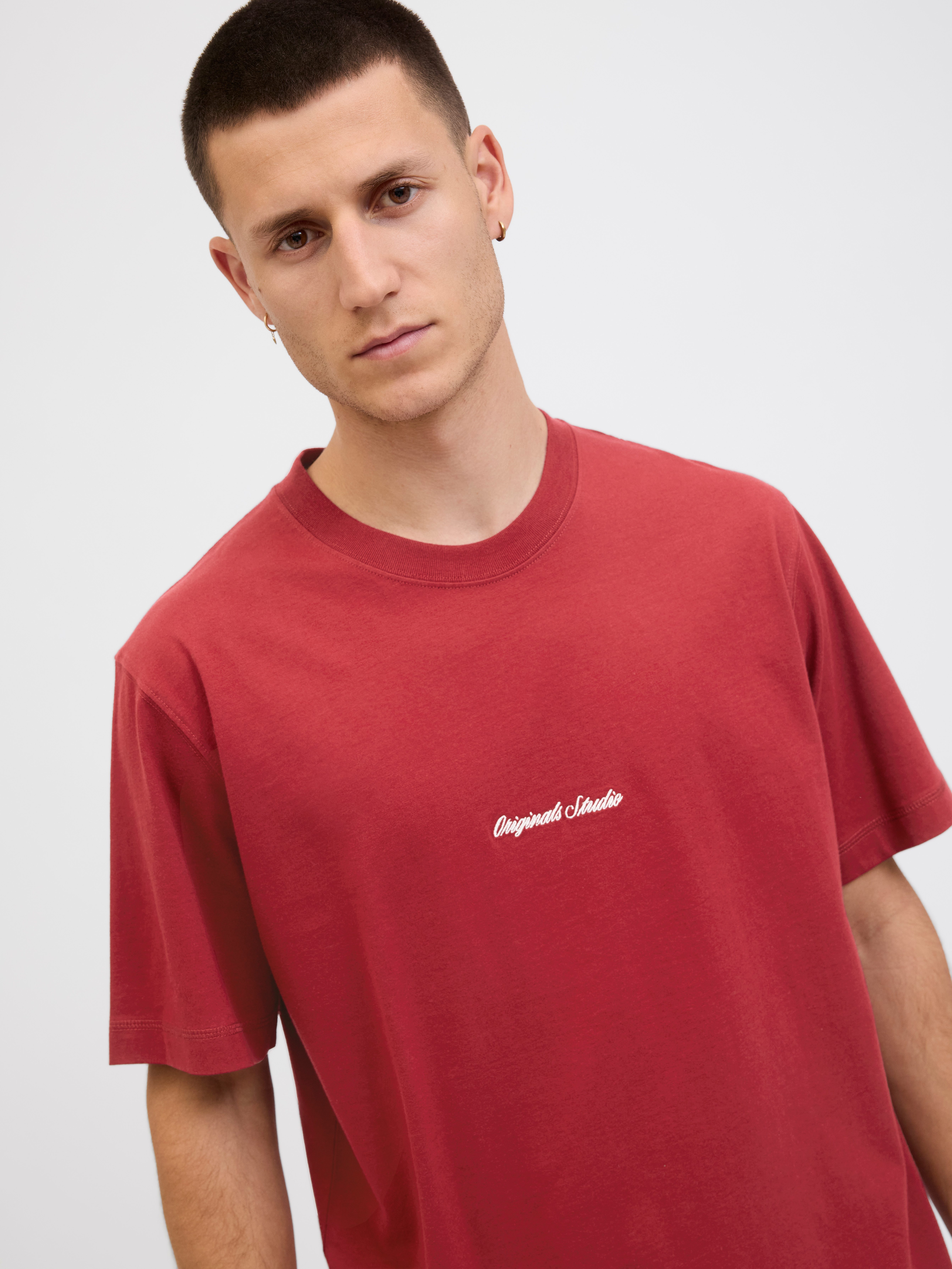 Jack & Jones Kurzarmshirt JORNORREBRO EMB TEE SS CREW NECK NOOS mit Logo Pr günstig online kaufen