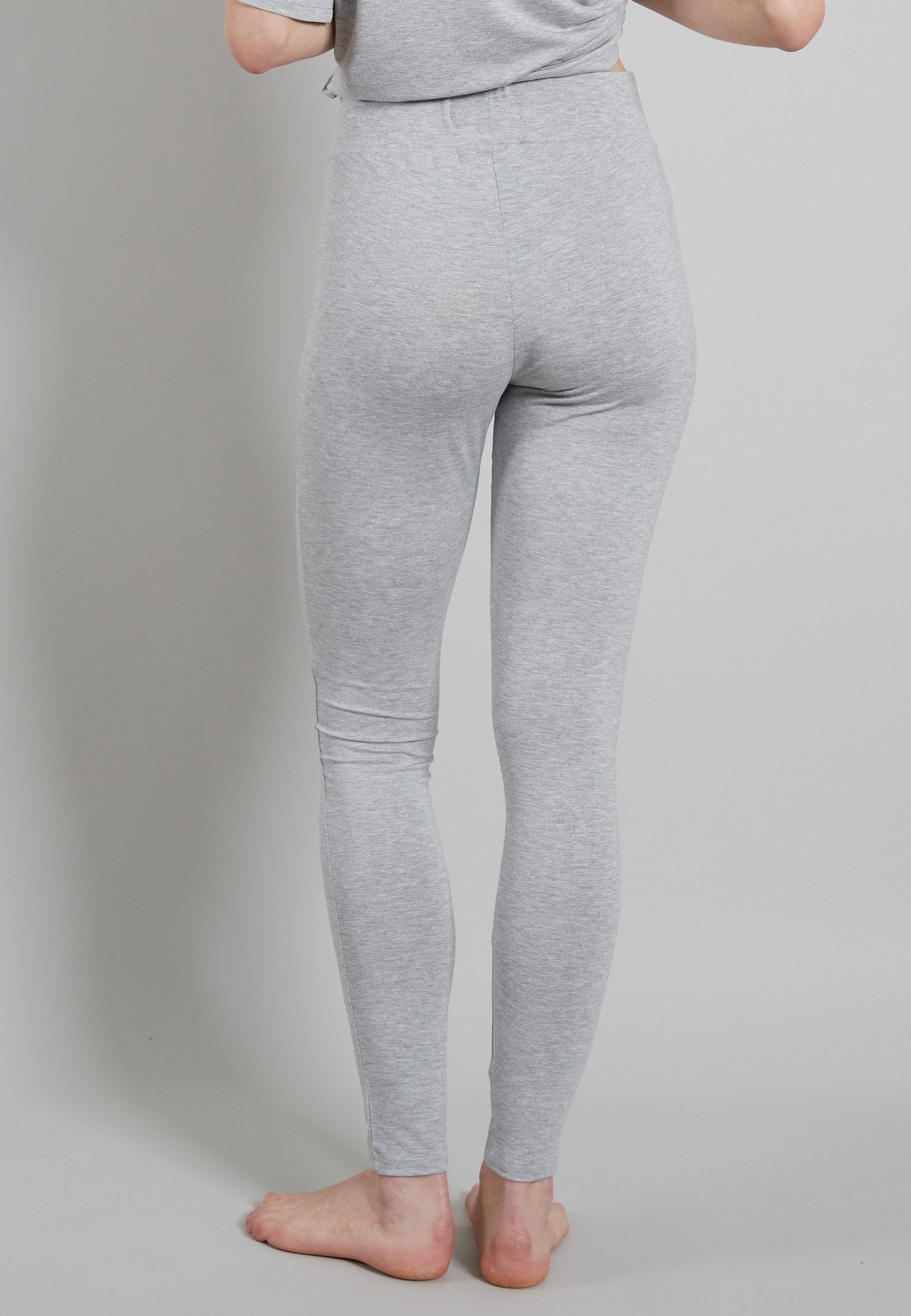 TOM TAILOR Leggings Manila Logobund, eng, leicht, elastisch, basic, bequem, Viskosemix