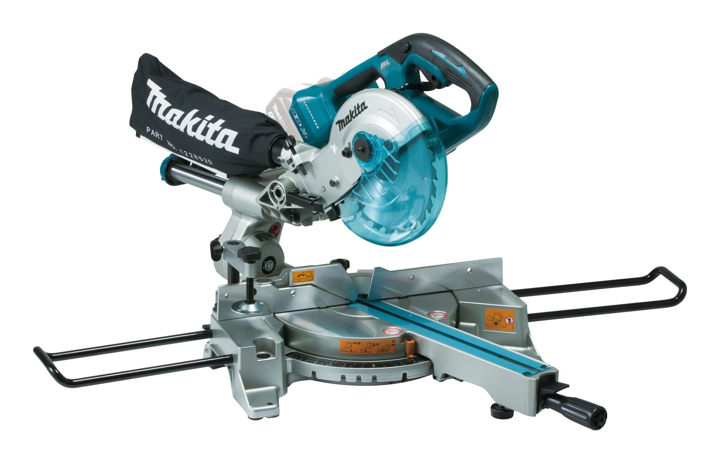 Makita Akku-Kapp-Gehrungssäge, Und Gehrungssäge 2 x 18V, DLS714NZ, 190 mm, Ohne Akku - im Karton