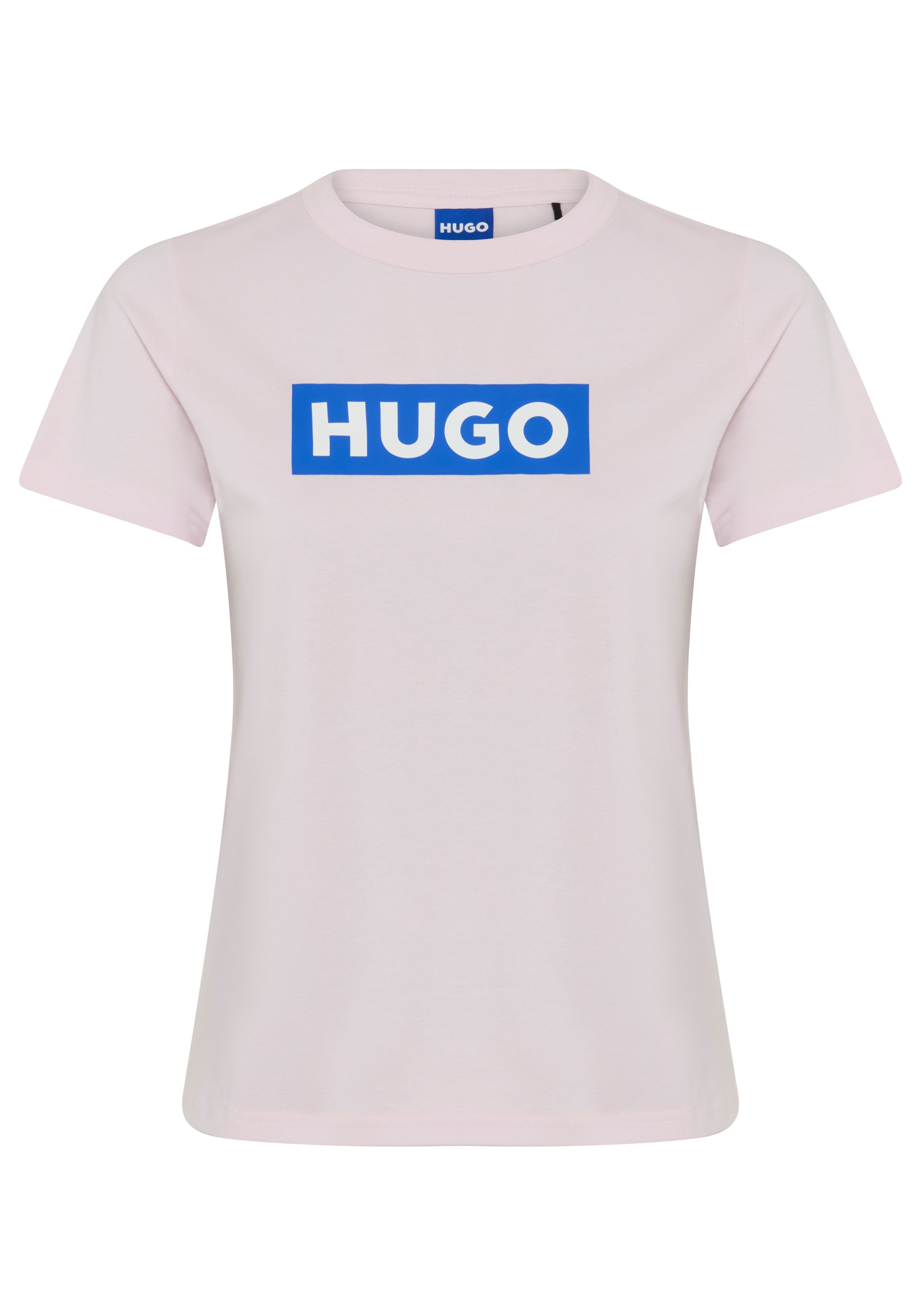 HUGO T-Shirt Classic Tee mit Rundhals, Logodruck