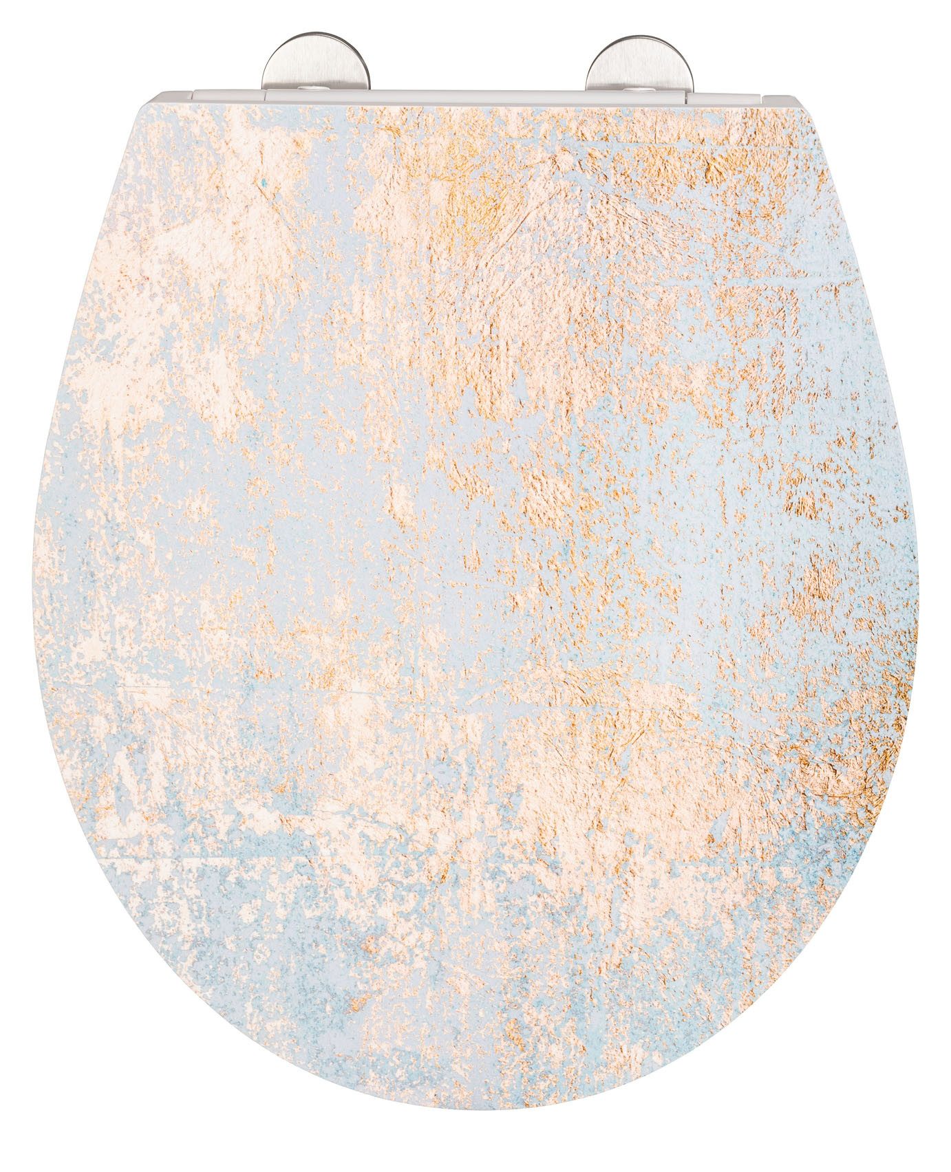 WENKO WC-Sitz Agate, mit Relief, aus antibakteriellem Duroplast