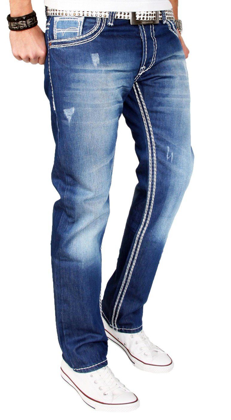 Alessandro Salvarini Straight-Jeans A. Salvarini Herren Designer Jeans Hose günstig online kaufen