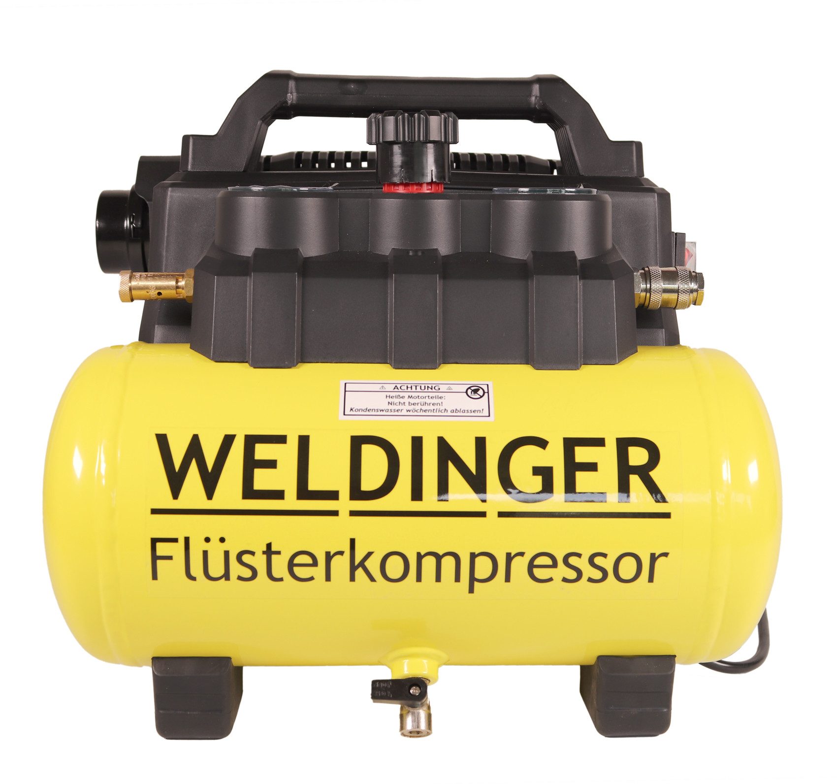 WELDINGER Kompressor Aktionsset Flüsterkompressor FK 135 pocket + 6-teilige günstig online kaufen