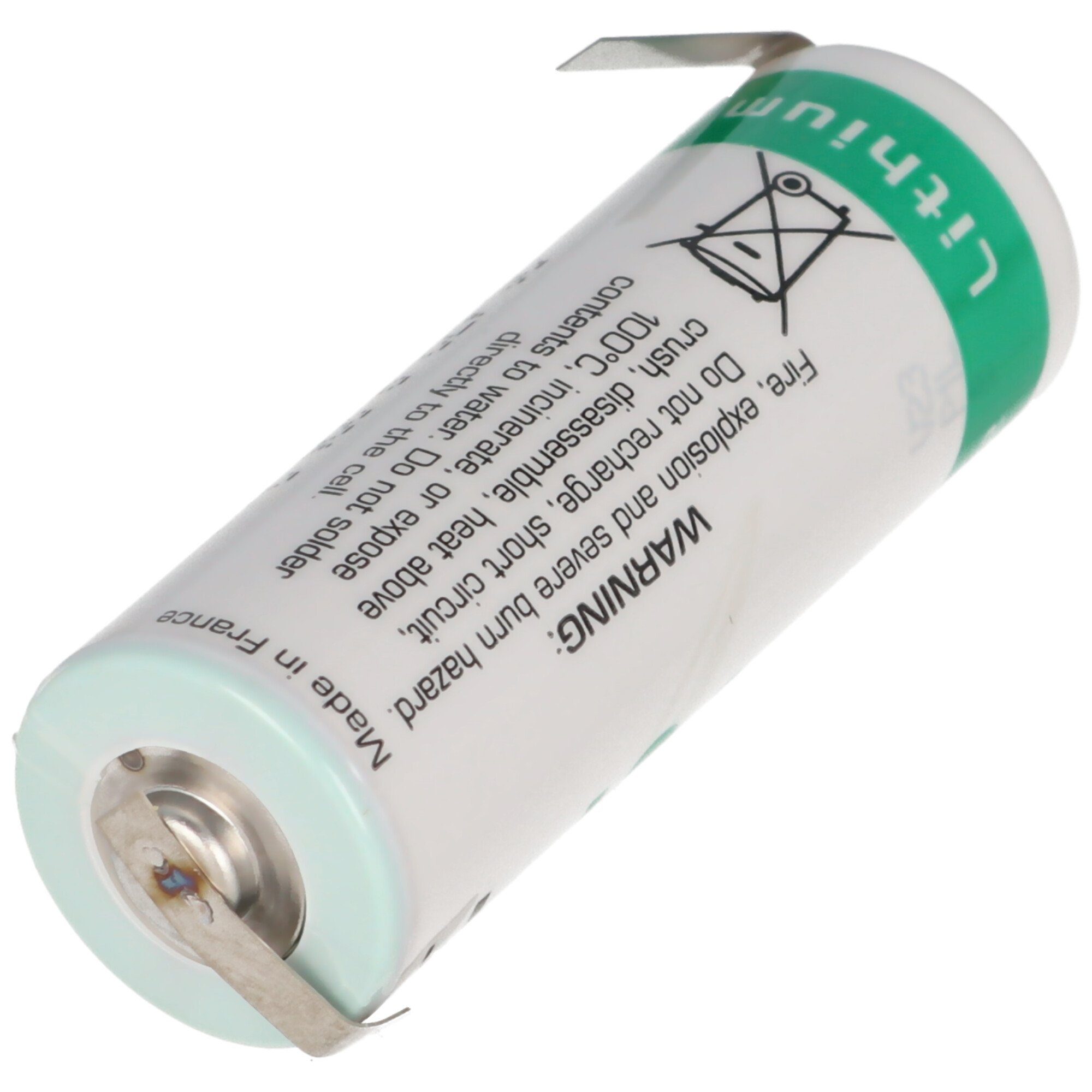 SAFT mit Batterie, Batterie, Lithium Z-Form LS17500 V) (3,6 A, Lötfahne Size Saft