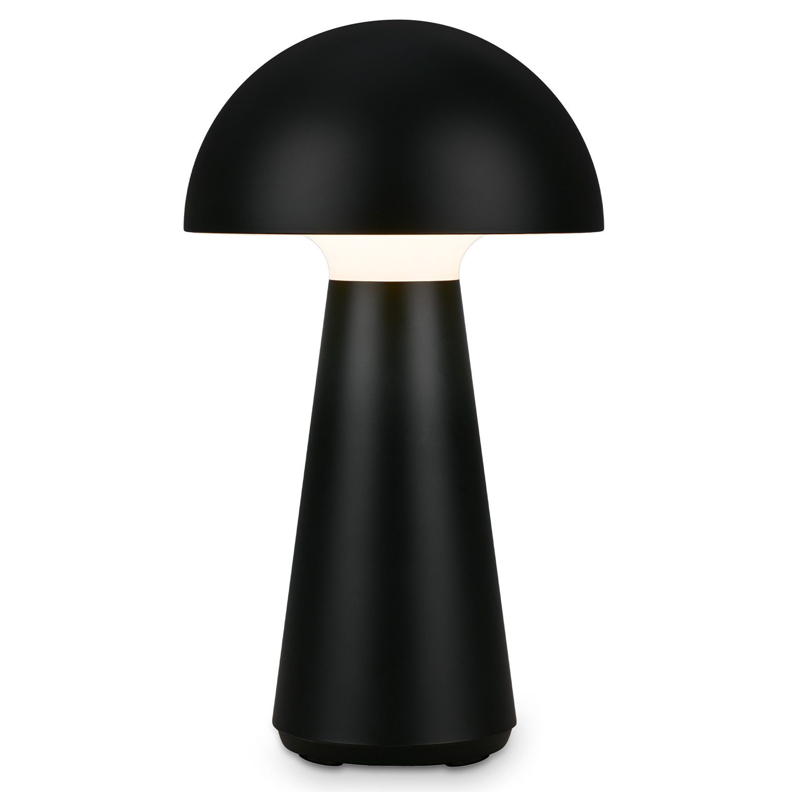 Briloner Leuchten Tischleuchte LED Tischlampe Akku Schreibtisch Wohnzimmer, LED fest integriert, mit Akku, höhenverstellbar, USB-C, warmweiß, IP44, weiß, 19,5/28 cm