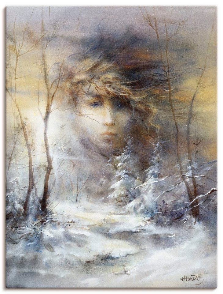 Artland Wandbild Winter, Frau (1 St), als Leinwandbild, Wandaufkleber oder  Poster in versch. Größen