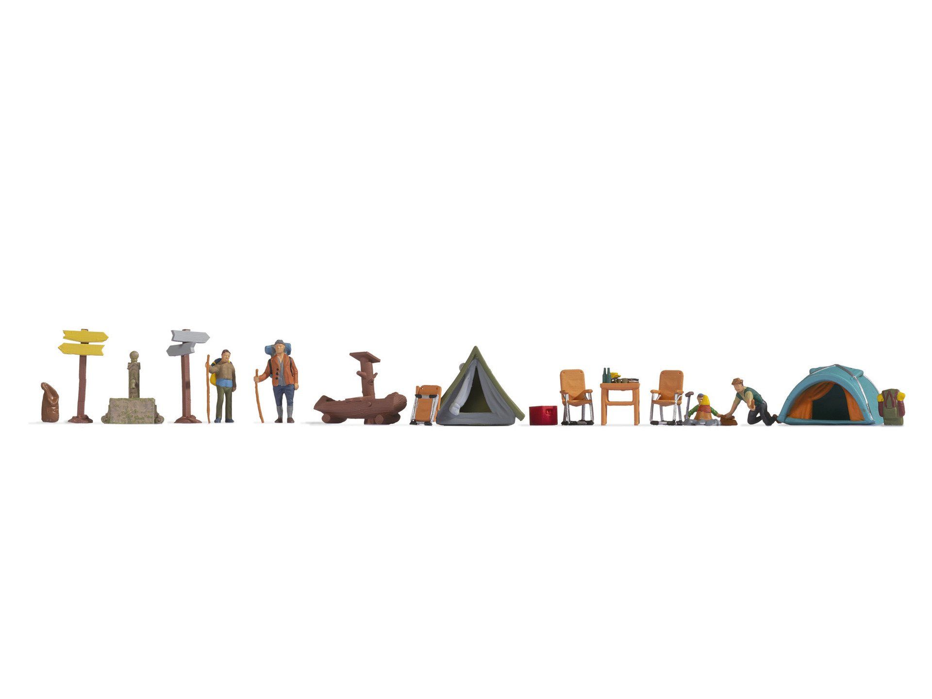 NOCH Dekofigur NOCH H0 Figuren-Themenwelt „Camping“, Modellbau Zu