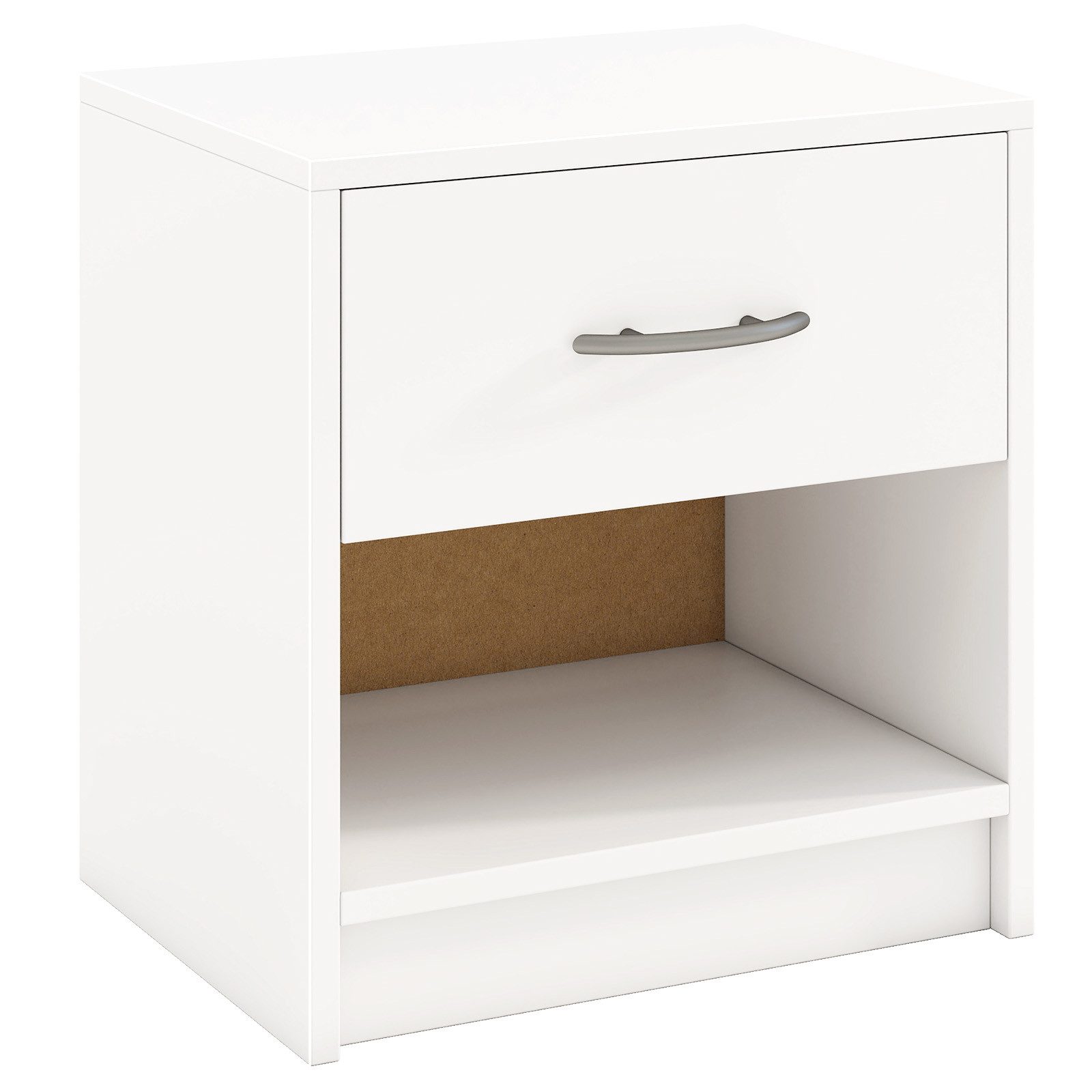KOMFOTTEU Nachttisch, Beistelltisch mit Schublade, 38,5 x 28 x 40,5 cm