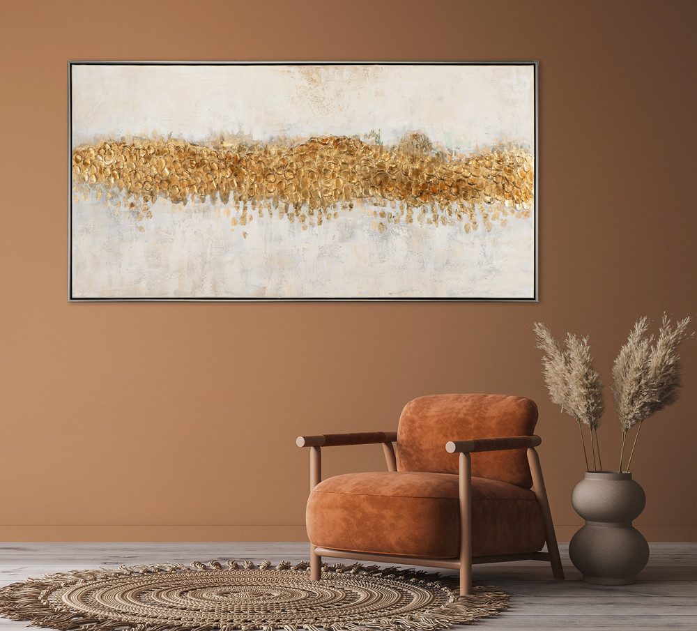 ArtUniverse Gemälde Goldener Horizont 72,5x142,5 cm, günstig online kaufen