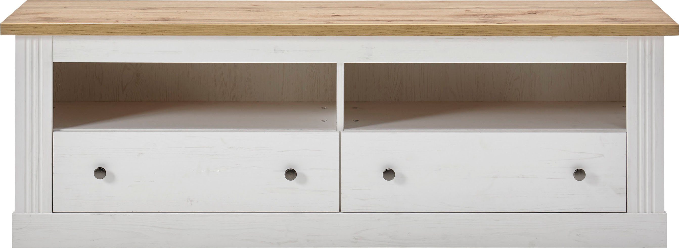 OTTO home Lowboard Westminster, TV-Unterteil im Landhausstil, Kommode, TV-Schrank, Metallgriffe, viel Stauraum, in 2 Farben & drei Größen erhältlich