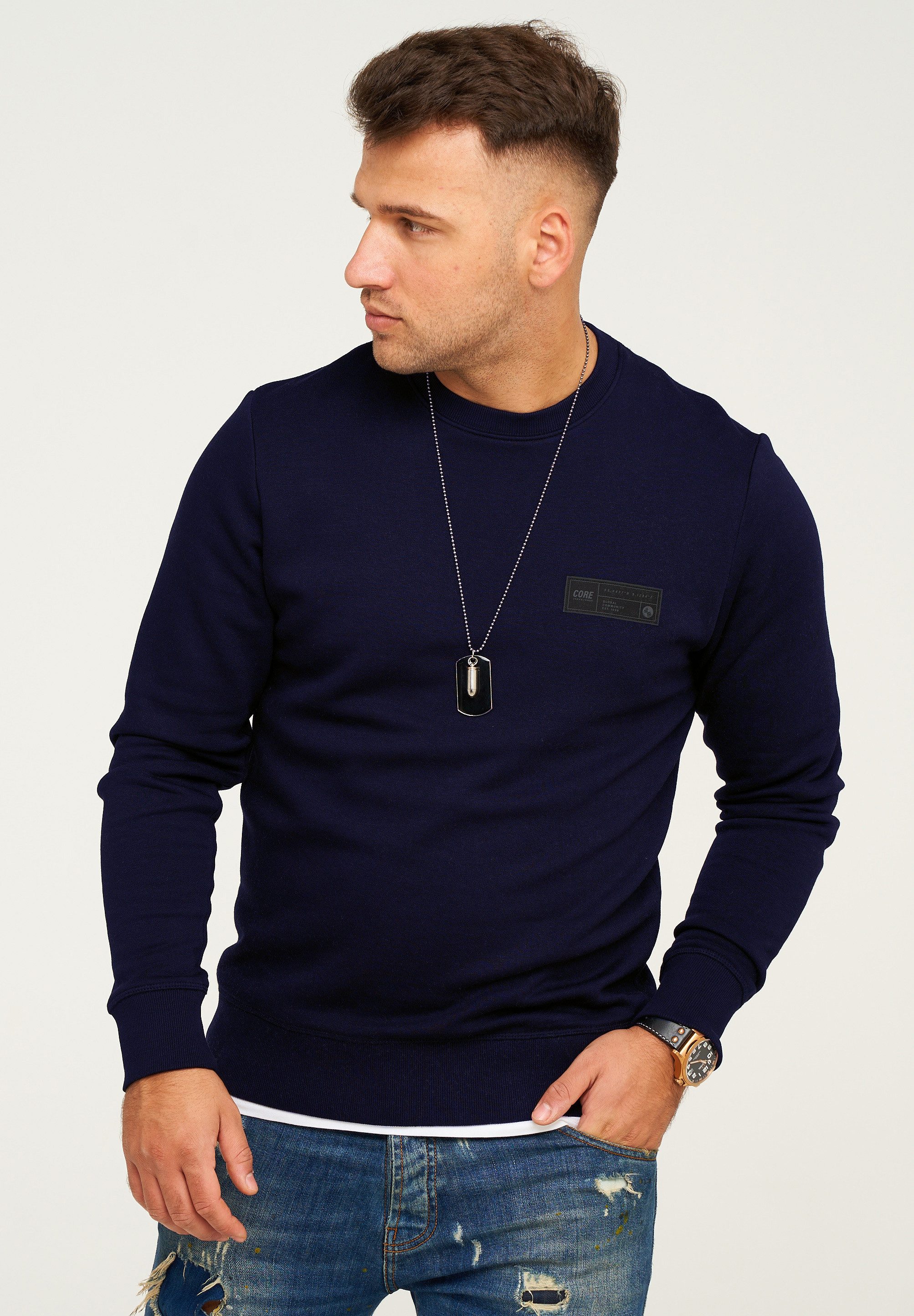 Jack & Jones Sweatshirt POPS SWEAT CREW NECK Sweatpullover Casual Basic Shi günstig online kaufen