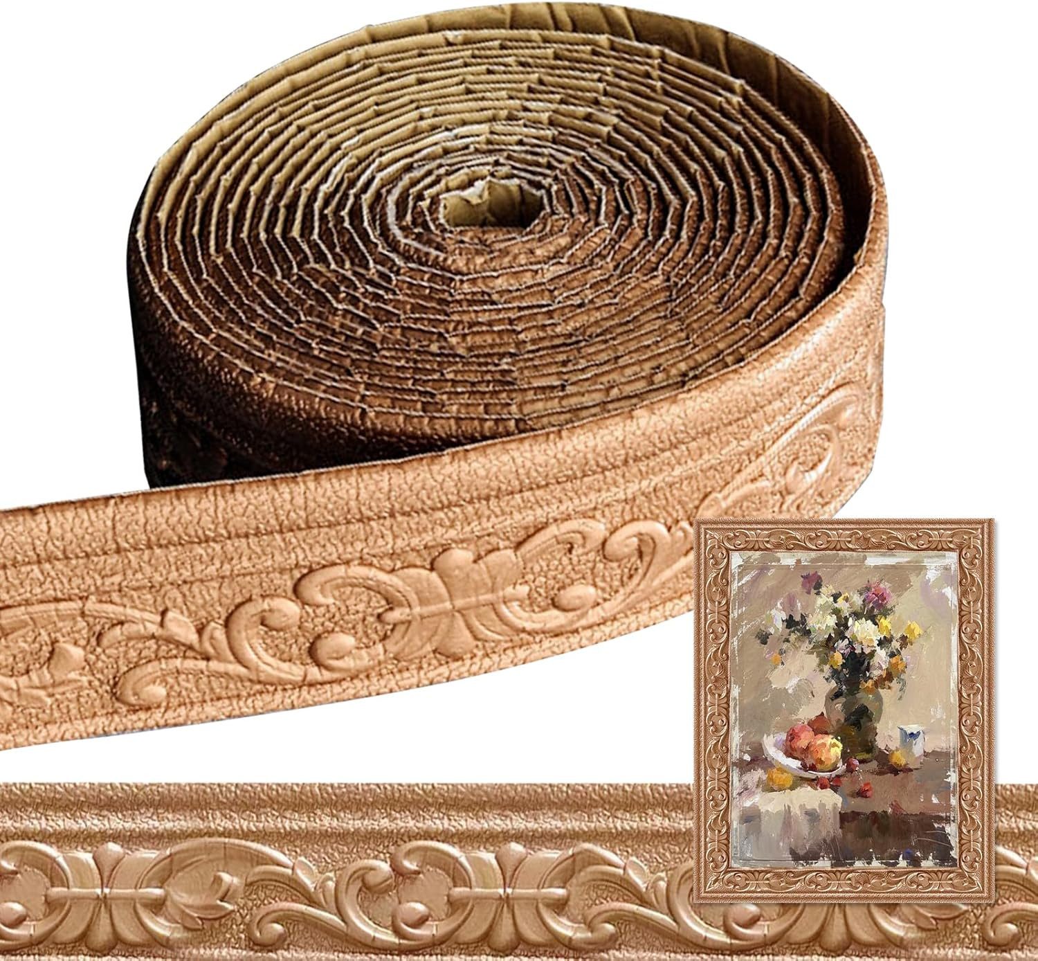 Agger Bordüre 3D Zierleisten Selbstklebende, Stuckleisten Wand