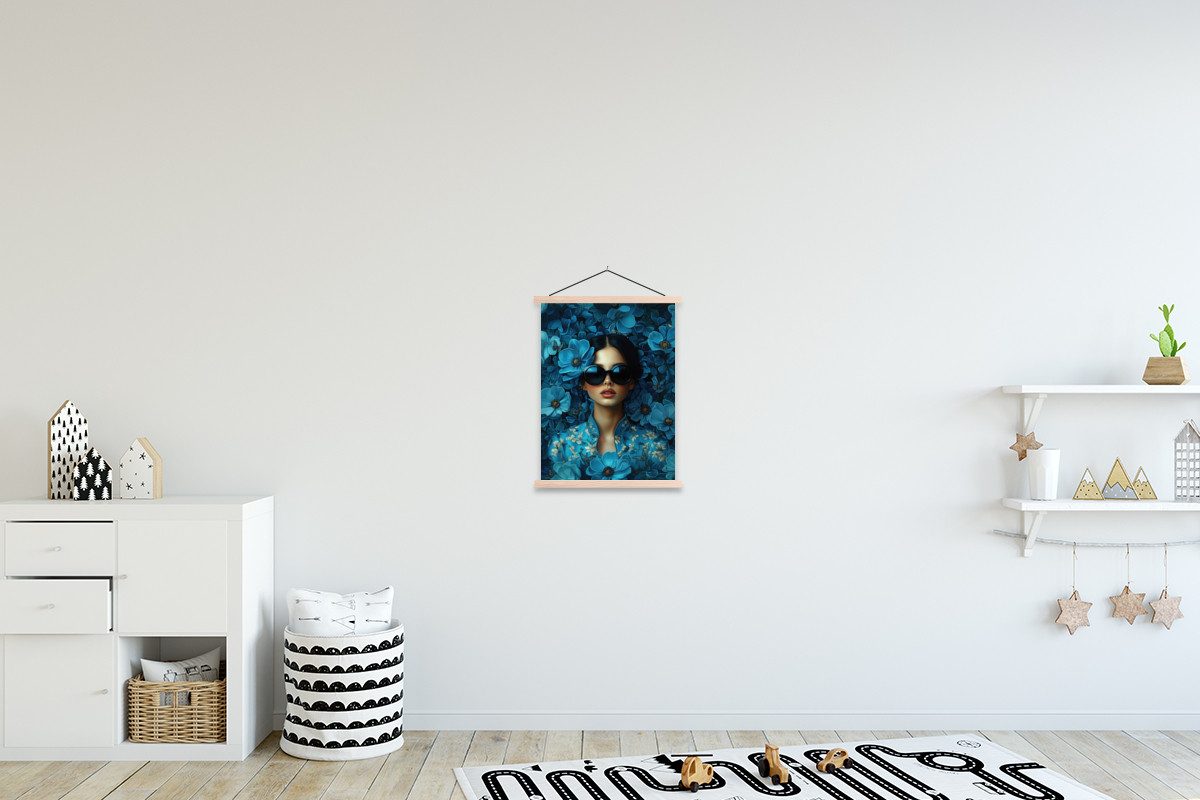 MuchoWow Poster Frau - Blumen - günstig online kaufen