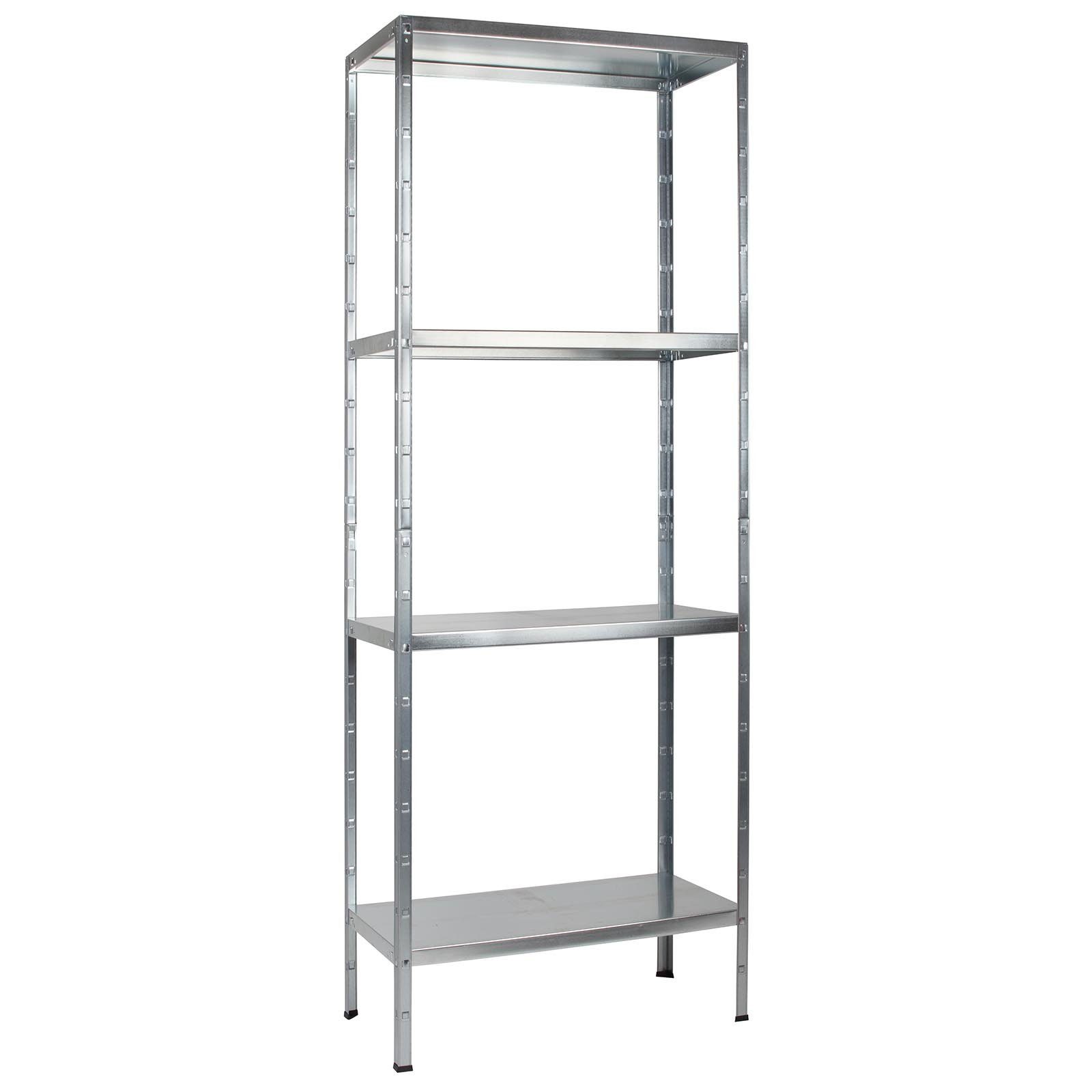 SCHULTE Regalwelt Steckregal mit 4 PowerMAX Fachböden, 60 kg Tragkraft, 180x60x40 cm (HxBxT)