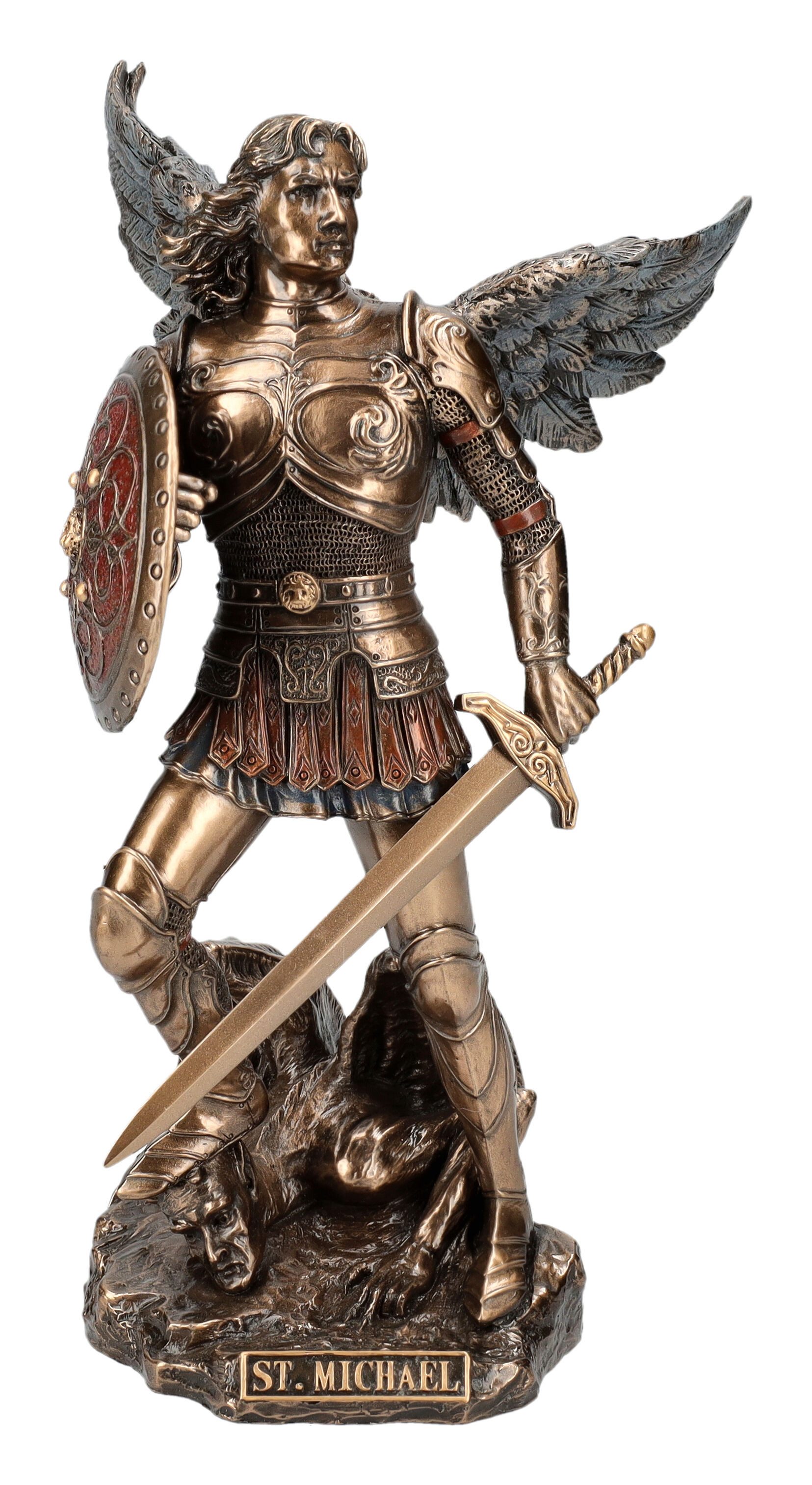 Dekofigur Erzengel Michael Figur - Krieger - Veronese - Mythologie Dekofigur