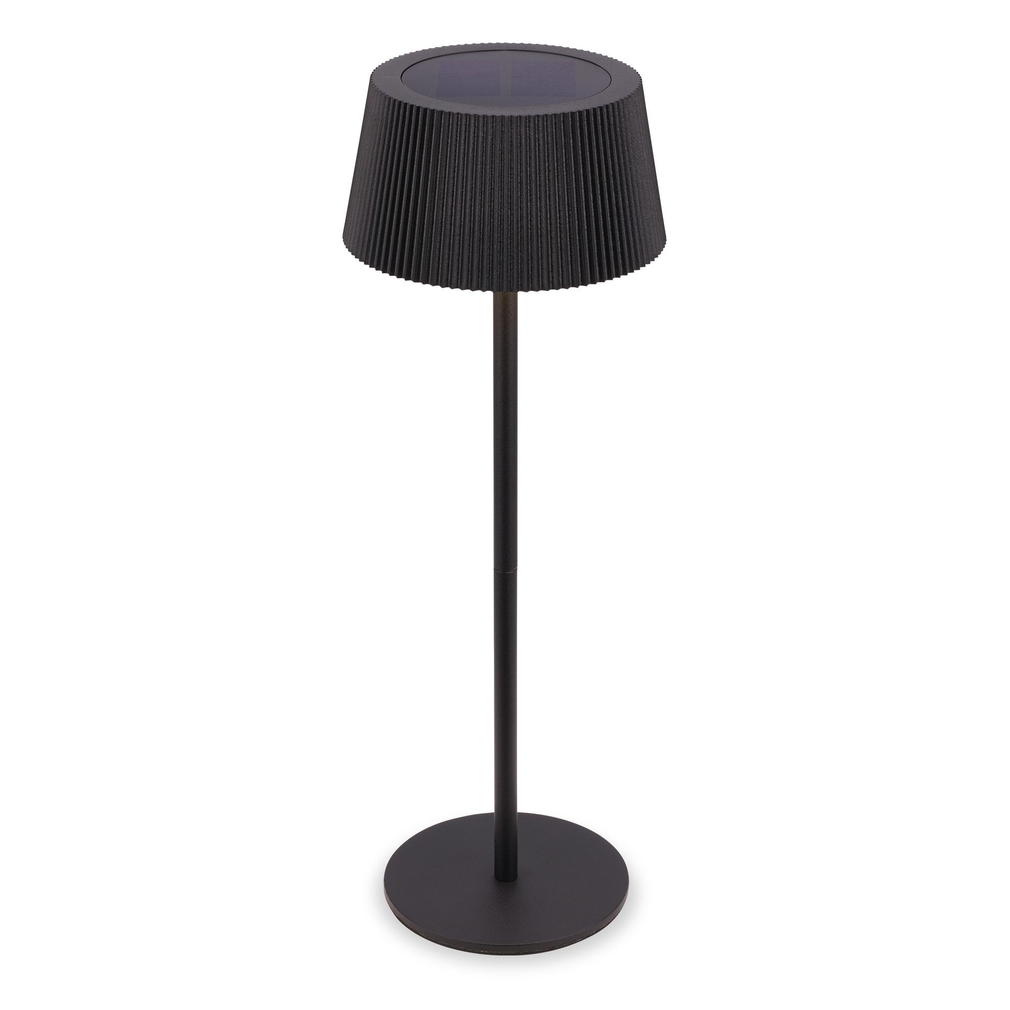Briloner Leuchten LED Tischleuchte Tischlampe kabellos Akku Solar Touch Dimmbar USB-C, LED fest integriert, 3000K, 4000K, 6500K, 12x34 cm, Indoor/Outdoor, Balkon, Terrasse, Wohnzimmer