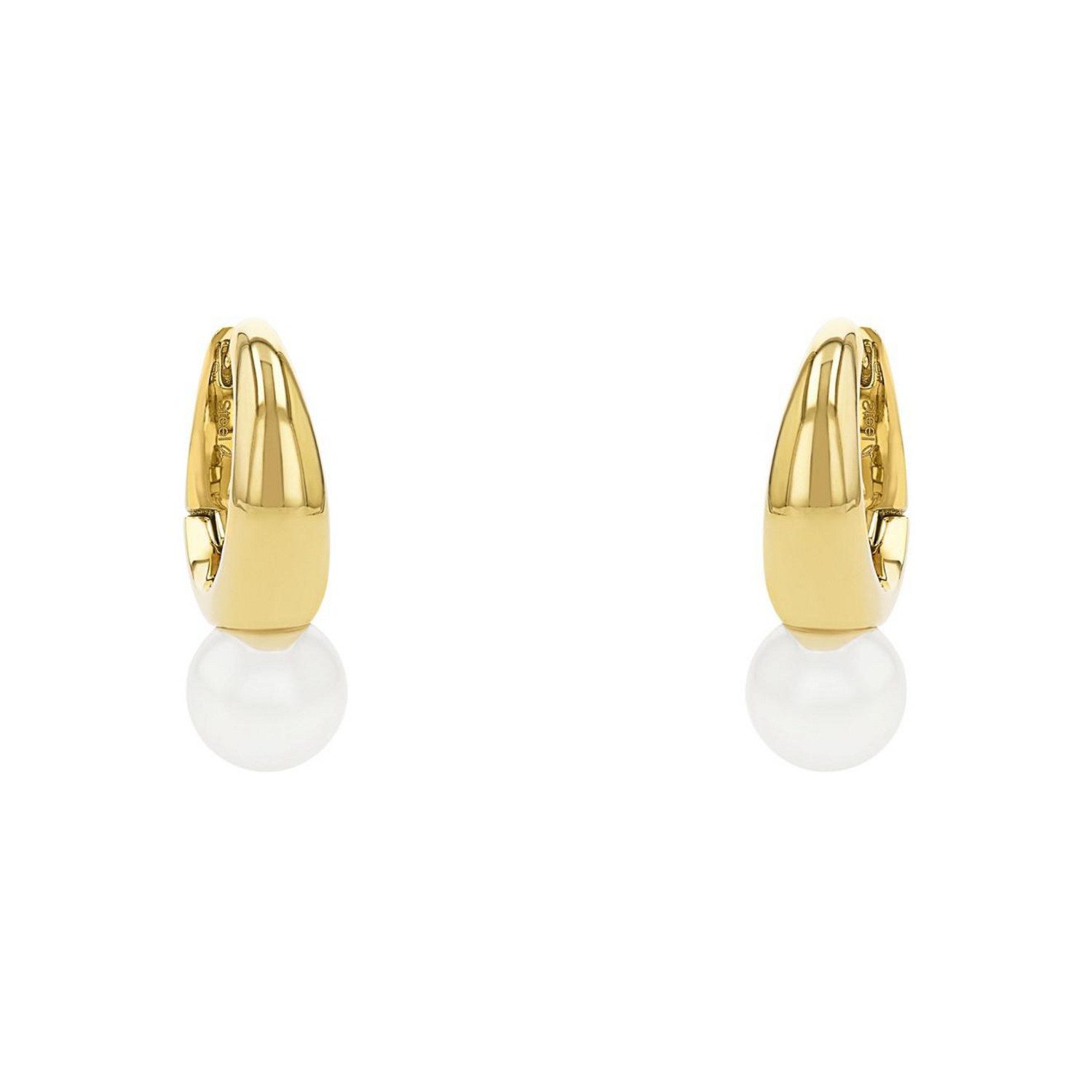 Amor Paar Creolen Schmuck Geschenk, Perle, mit Muschelkernperle