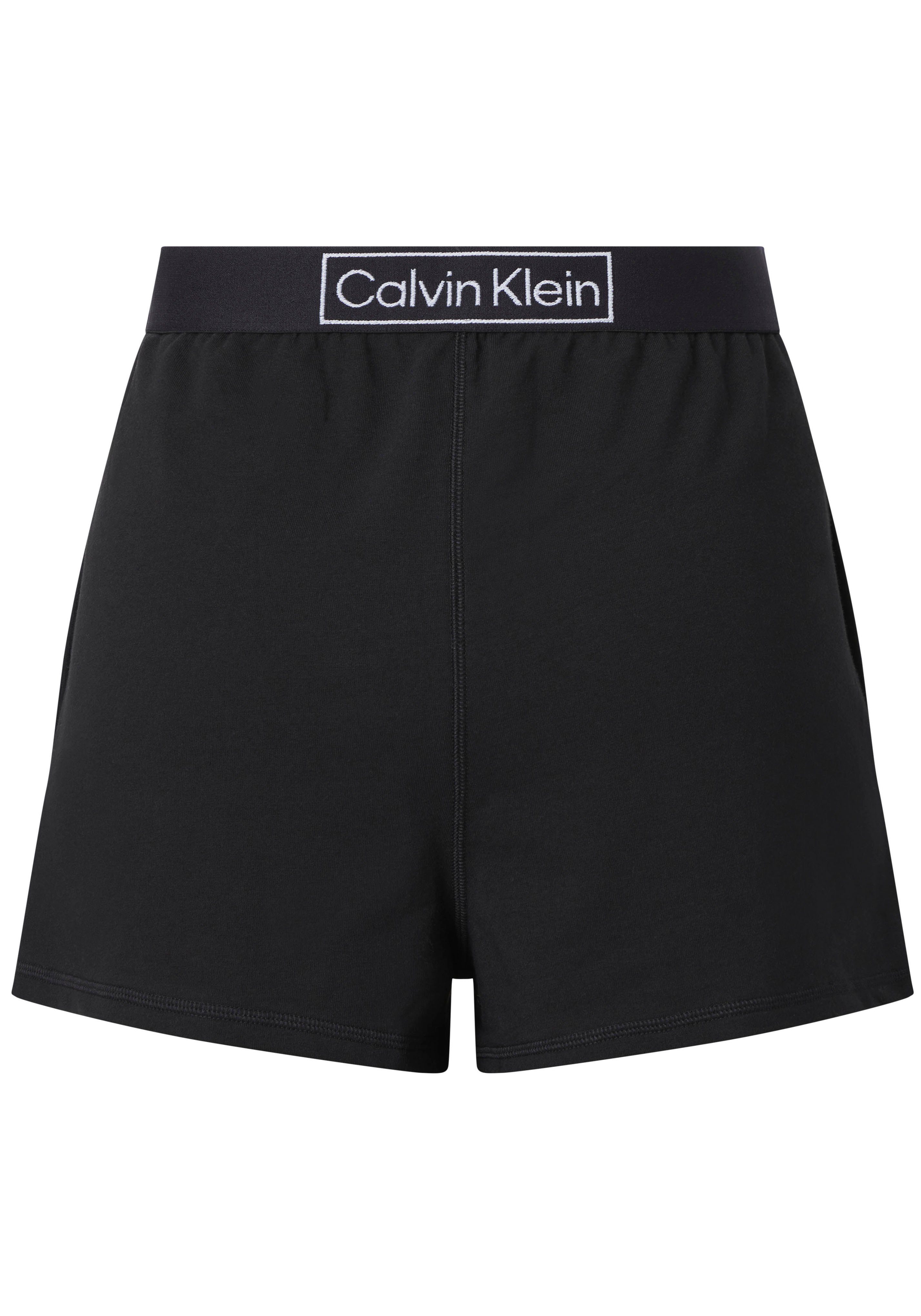 Damen Hosen Calvin Klein Schlafshorts mit bequemen Gummizug