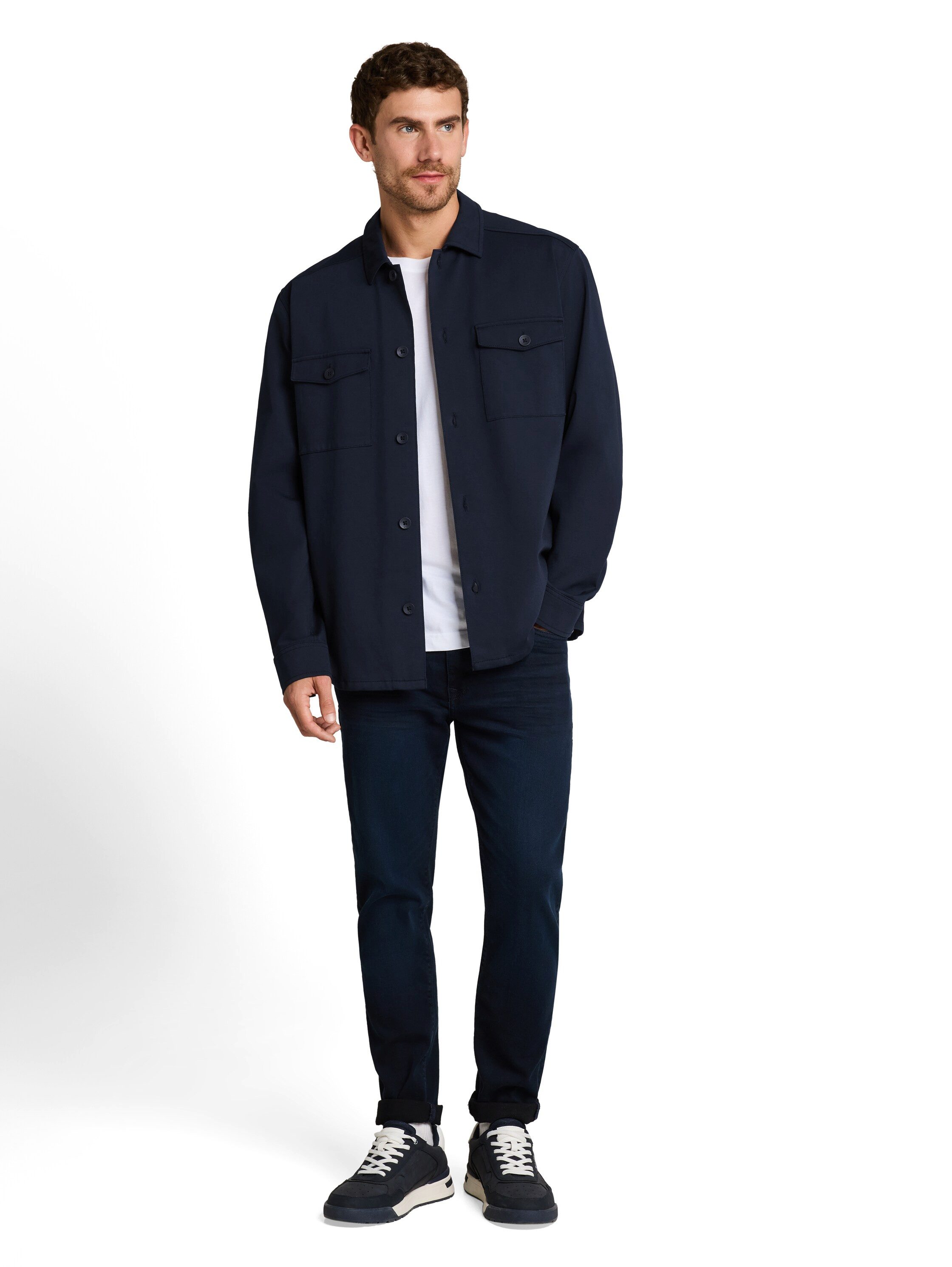 TOM TAILOR Langarmhemd im Overshirt-Style und mit Hemdkragen – Bild 4 von 5