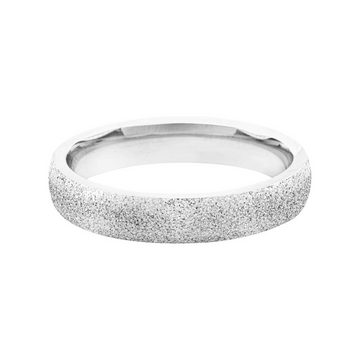 meditoys Fingerring Ring aus Edelstahl für Damen · Edelstahlring mit sandgestrahlter