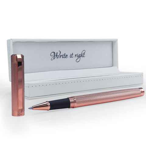 RuPen Kugelschreiber Rosé, Premium Kugelschreiber - edel elegant stilvoll - Business Kuli mit Lederbox