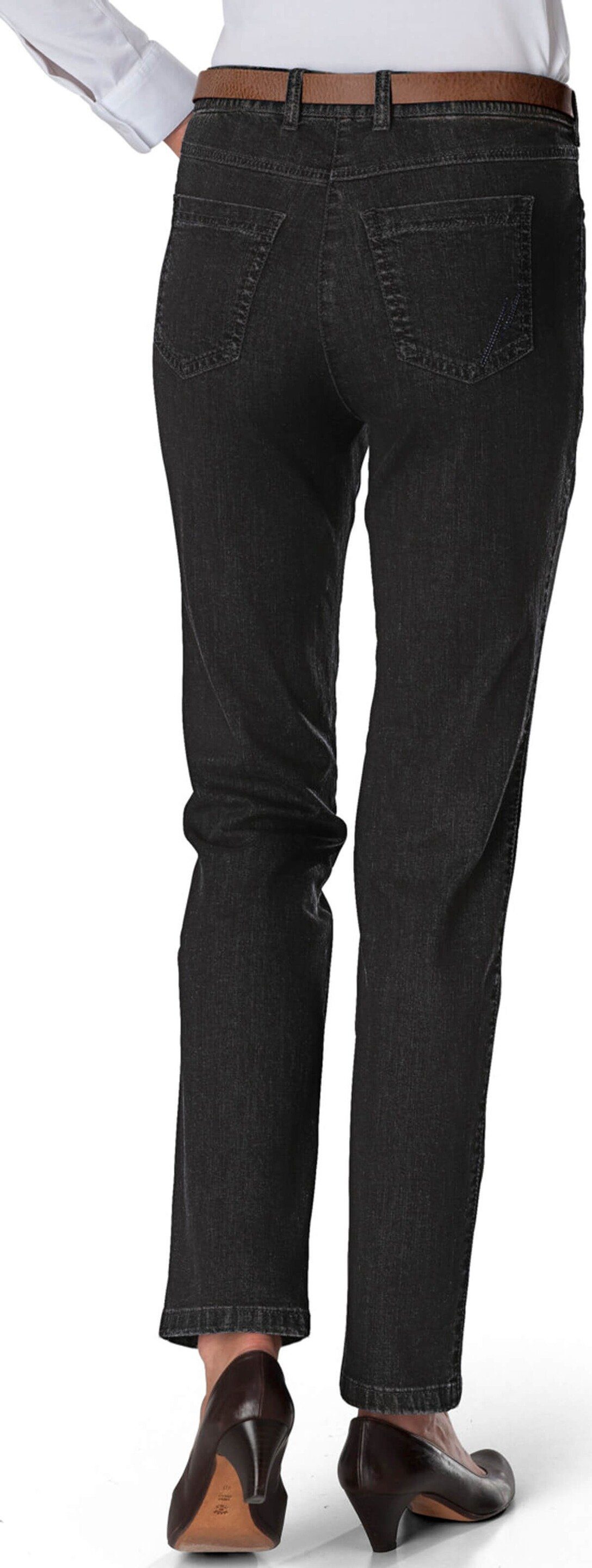 Damen Jeans TONI Slim-fit-Jeans TONI Jeans Belmonte Slim-Fit schwarz