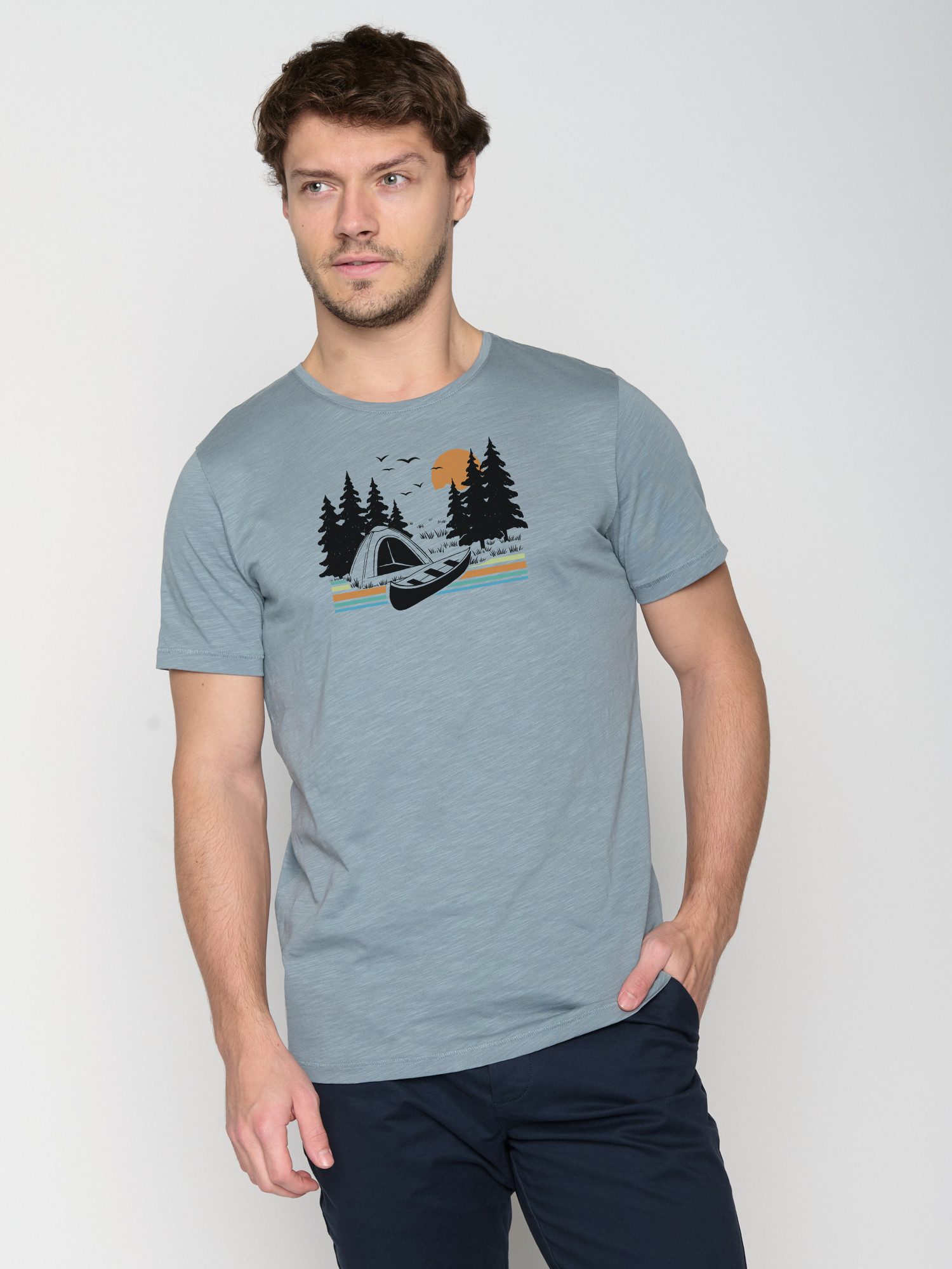 T-Shirt Nature Canoe Tent