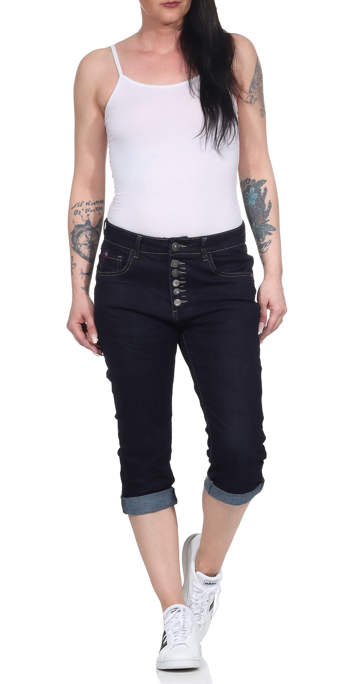 Jewelly 3/4-Jeans 80 Capri Jeans Streetwear günstig online kaufen