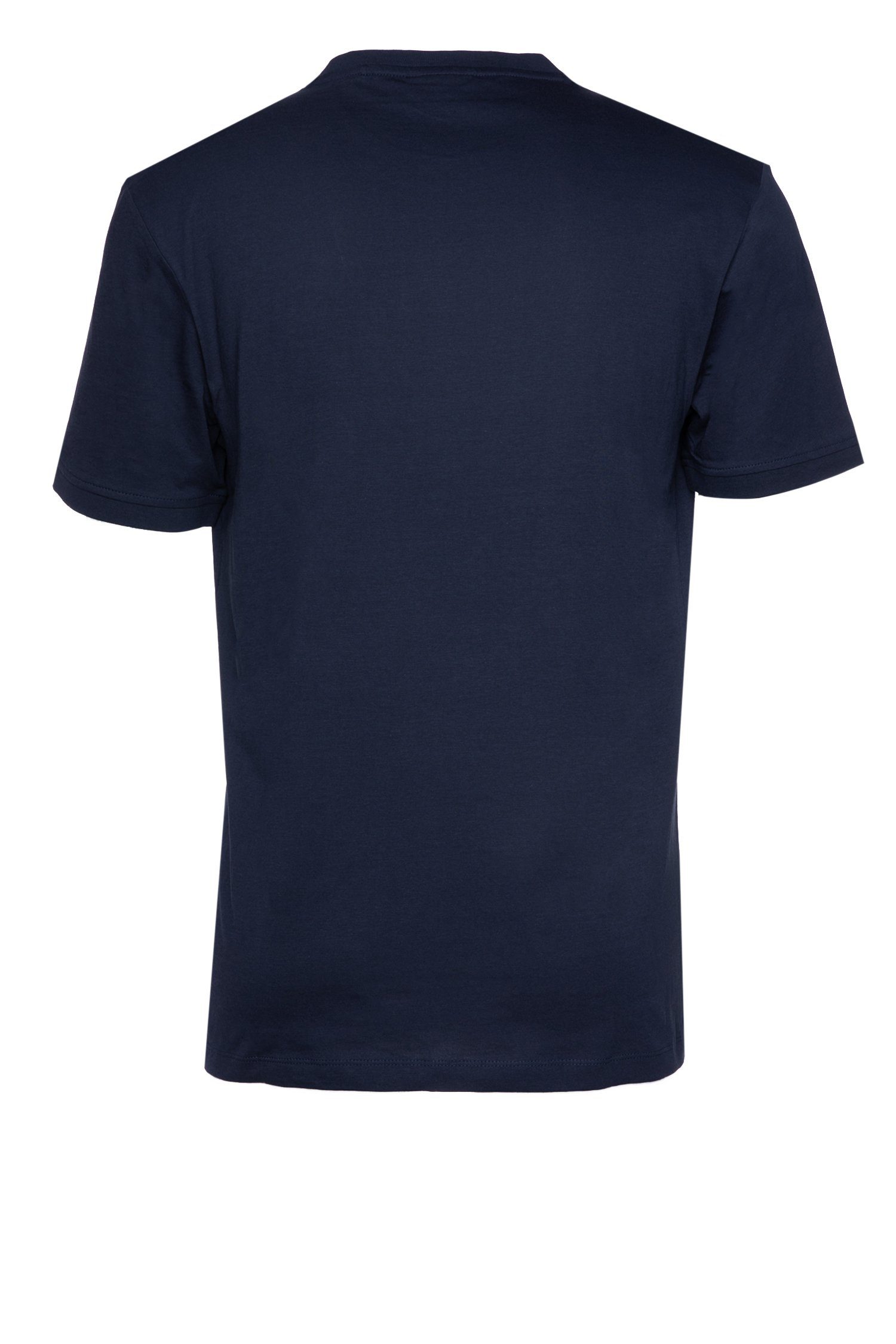 HUGO T-Shirt Diragolino Blau (405) (1-tlg)