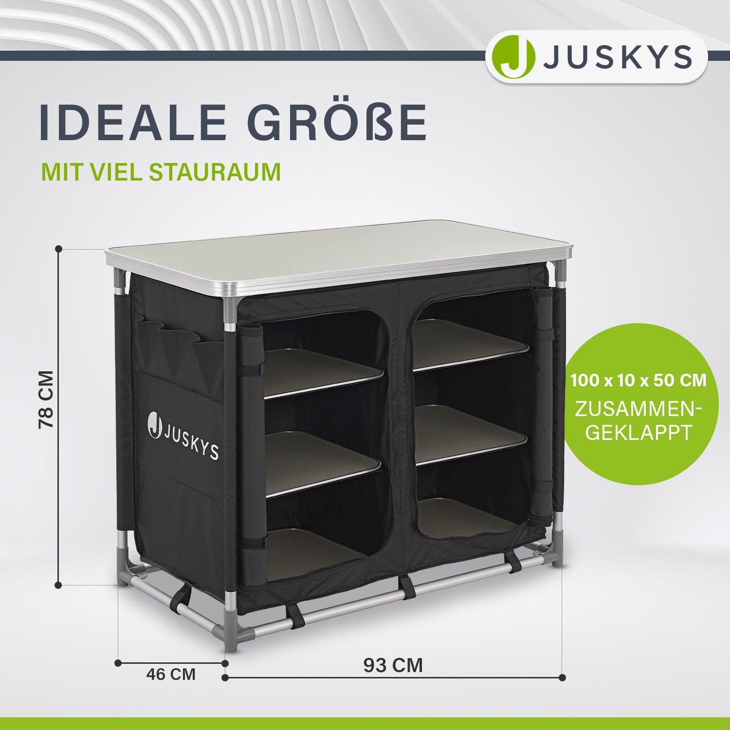 Juskys Campingschrank Ruda mit Tasche, klappbar, günstig online kaufen