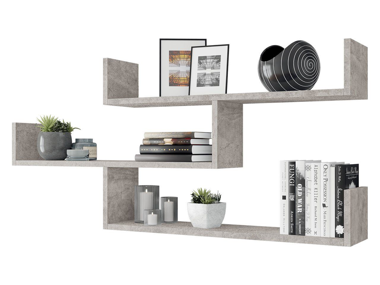 MIRJAN24 Wandregal Trio 003, 119x18x55 cm, mit Haken zum Aufhängen günstig online kaufen