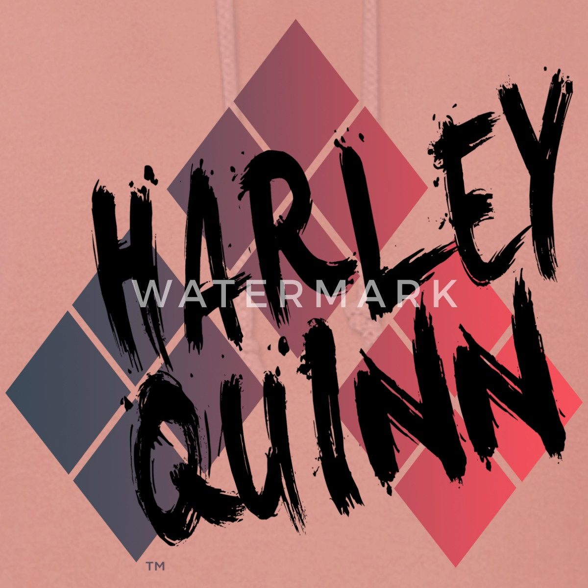 Spreadshirt Hoodie Harley Quinn Rautenmuster Damen Hoodie (1-tlg)