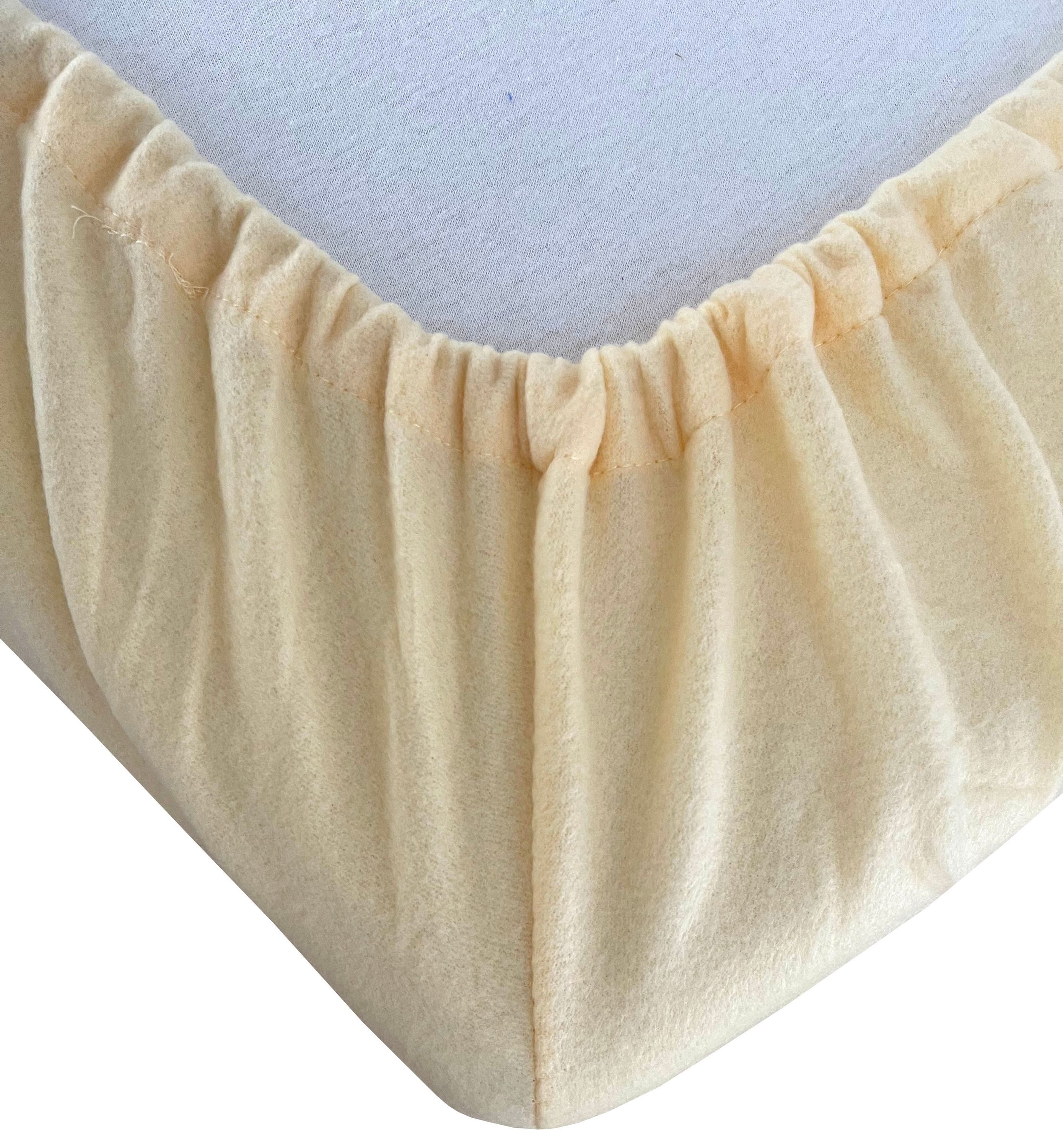 Leonado Vicenti Spannbettlaken Winter flauschig warm, Microfaser-Fleece, Gummizug: rundum, (1 Stück), Thermofleece kuschelig weich, Einfarbig