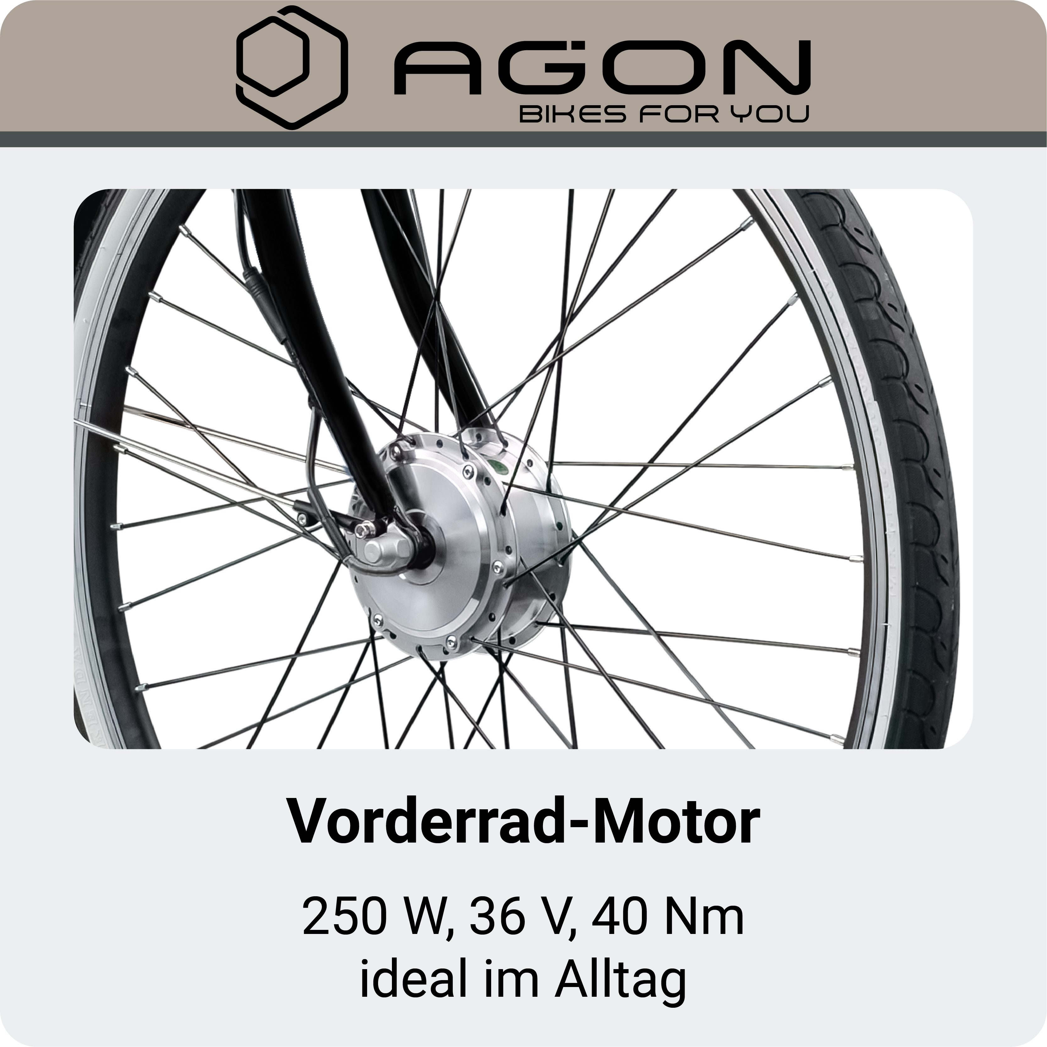 AGON E-Bike Cityrad Assist, 3 Gang, Nabenschaltung, Frontmotor, 374 Wh, tiefer Einstieg