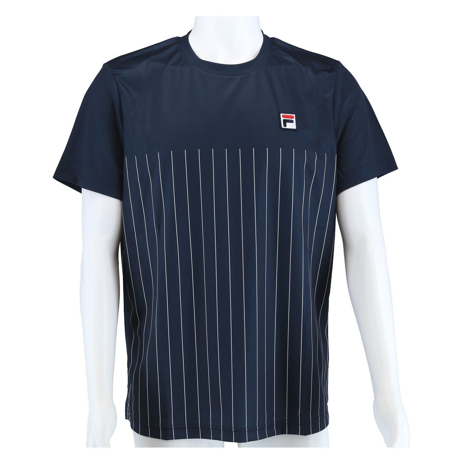 T-Shirt Mika Stripes (angenehmes Tragegefühl) peacoatblau/white Herren