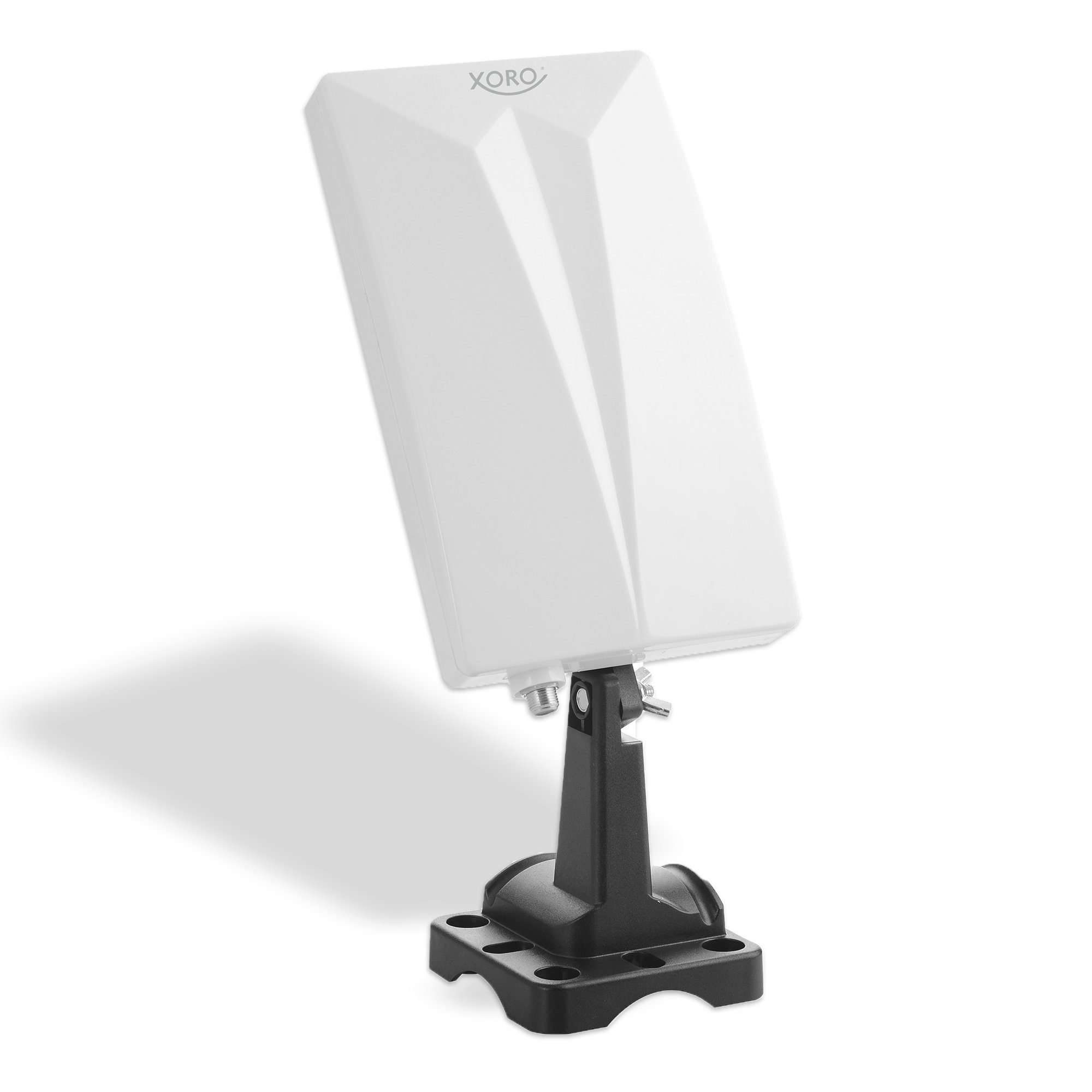 Xoro HAN 600 DVB-T2 Antenne mit Verstärker LTE Filter für Innen/Außen Innenantenne (DVB‑T2, FM, VHF, UHF, DAB, DAB+, für Innenbereich, Außenbereich, Verstärkung: 20 dB), Aktive DVB‑T2 Antenne mit LTE‑ und Rauschfilter, innen & außen nutzbar