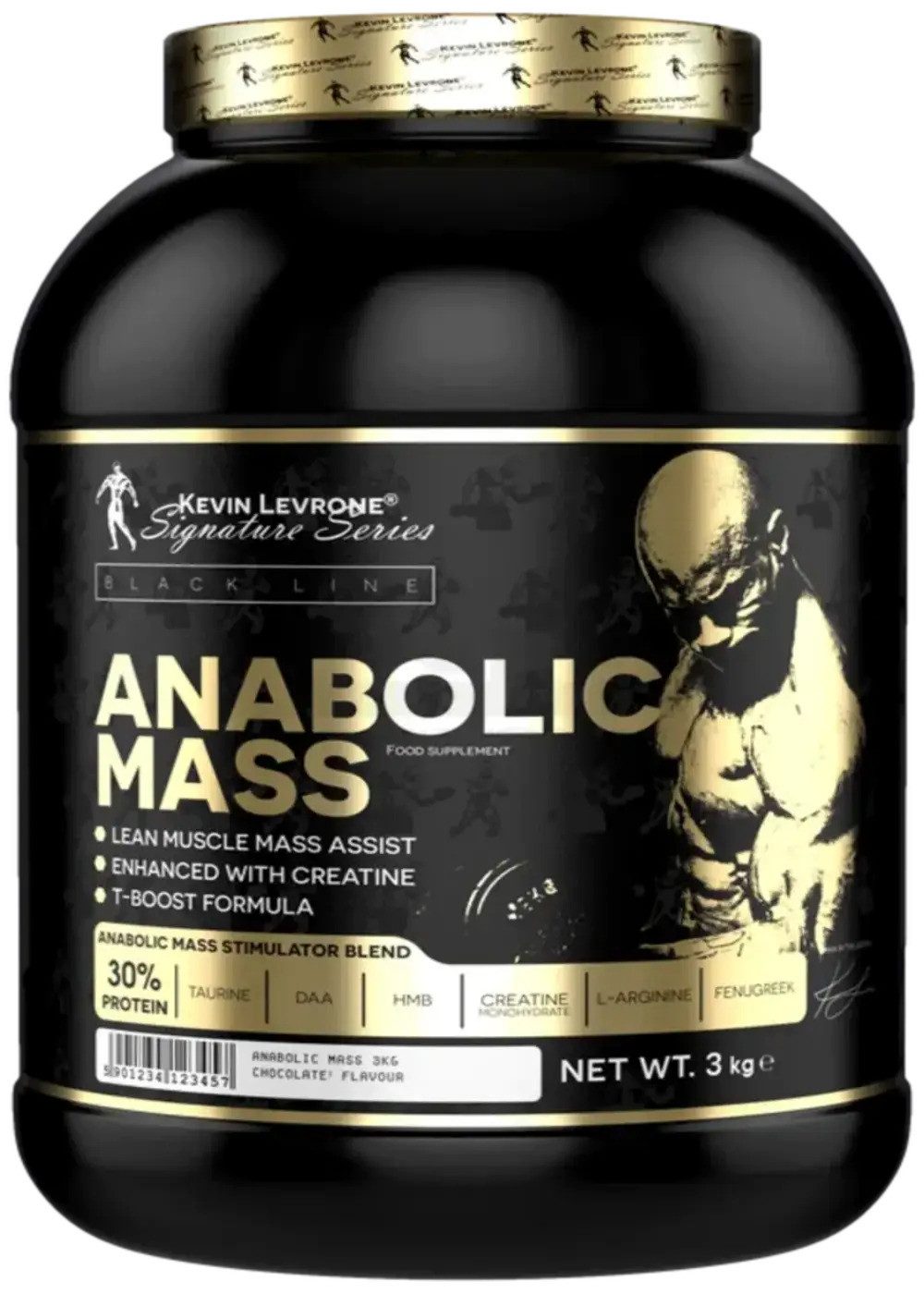 Kevin Levrone Kevin Levrone Anabolic Mass Weight Gainer 3kg Pulver, Enthält u. a. Kreatin-Monohydrat, Taurin