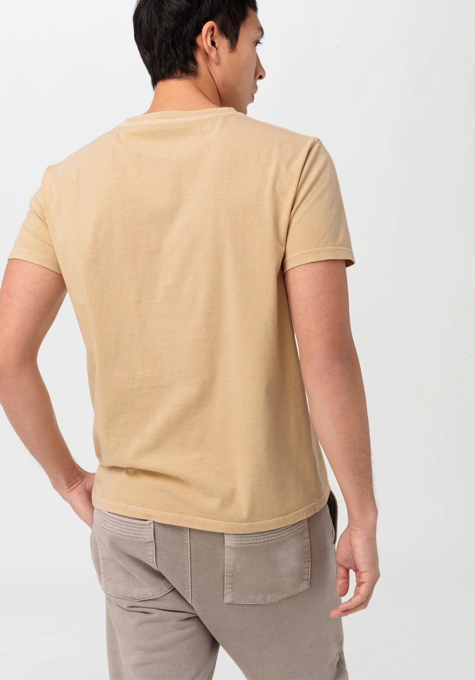 mineralgefärbt sand Bio-Baumwolle aus reiner T-Shirt Hessnatur