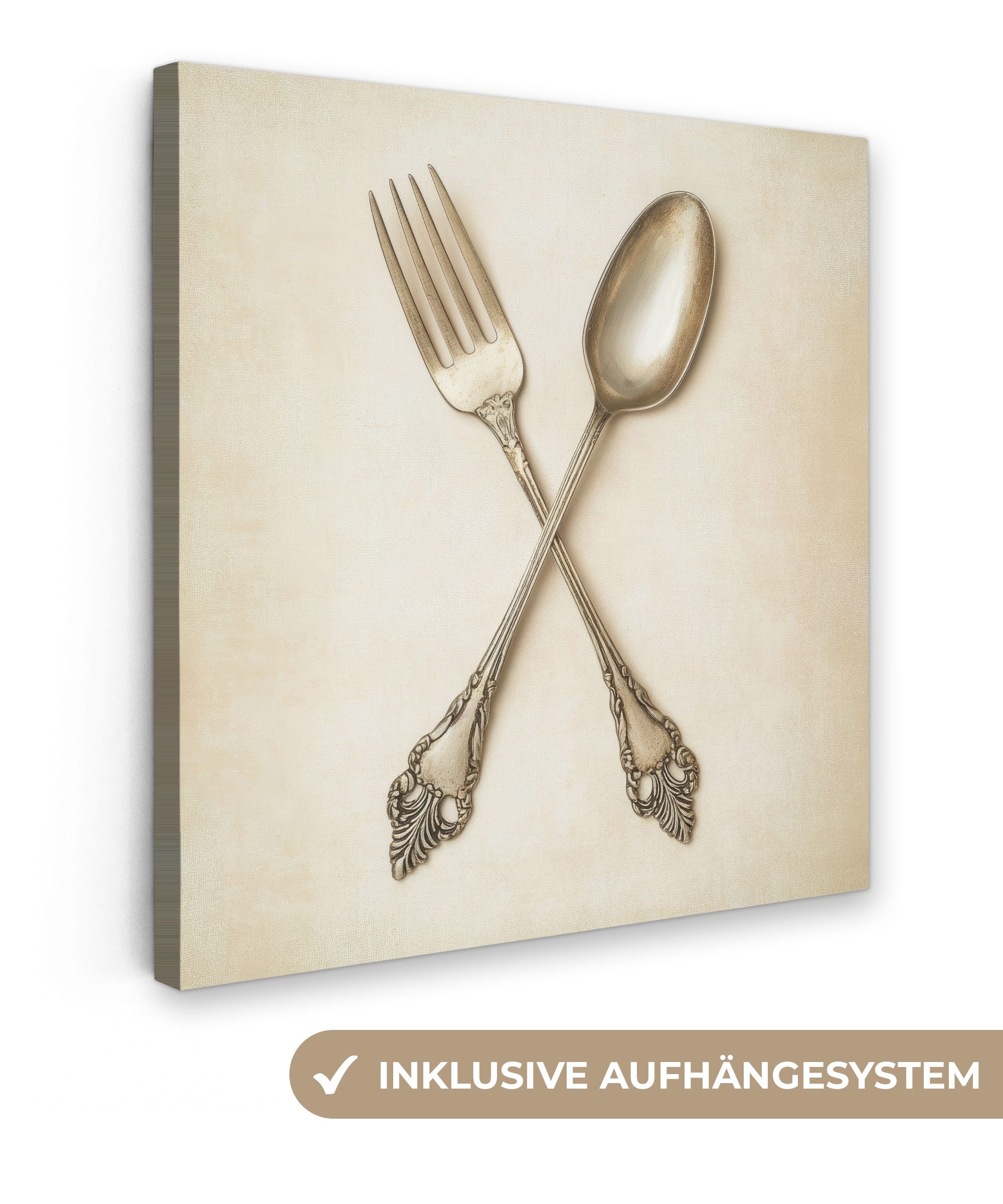 OneMillionCanvasses® Leinwandbild Beige - Vintage - günstig online kaufen