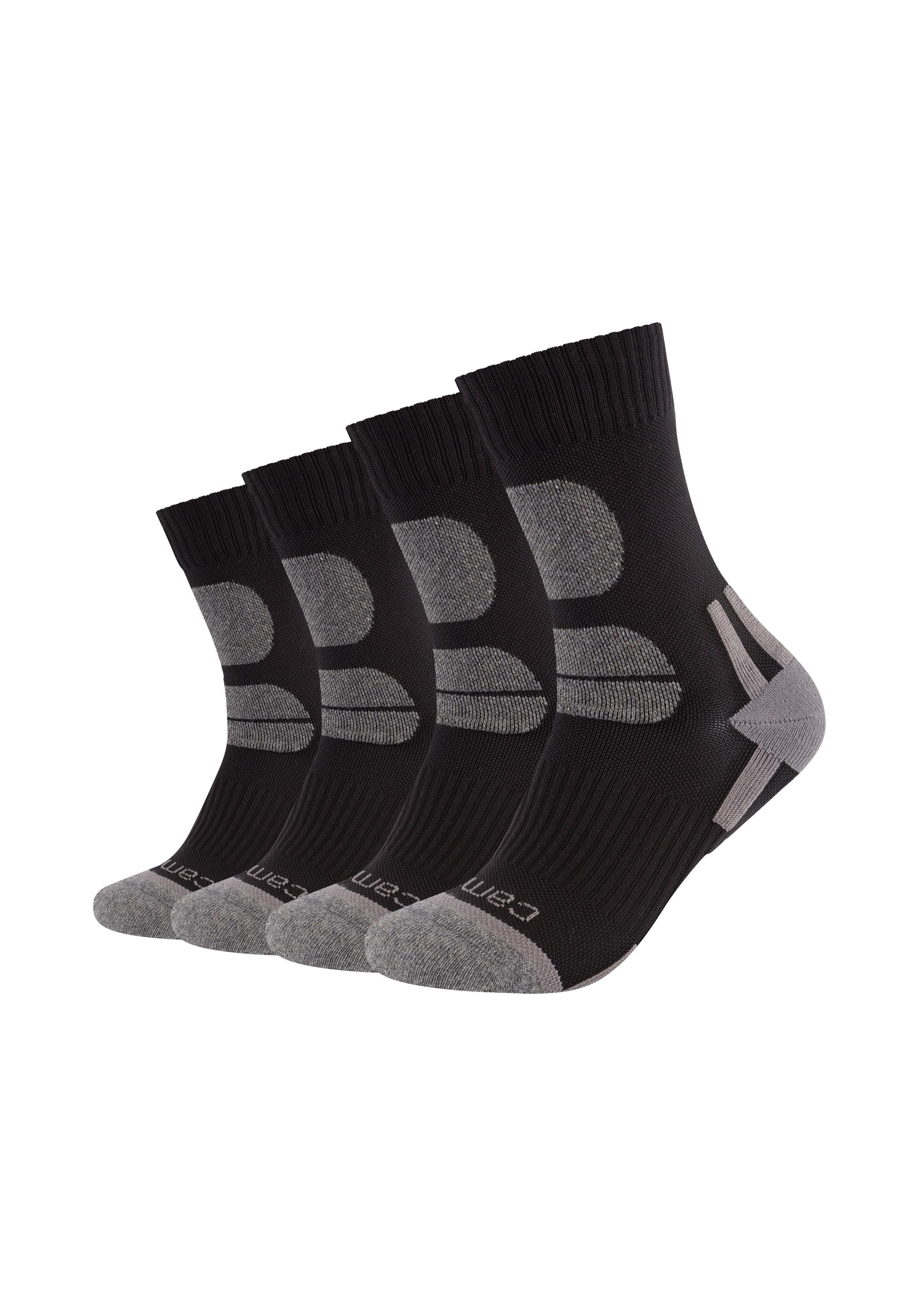 Camano Wandersocken Function (4 Paar) mit Fußgewölbe-Stütze
