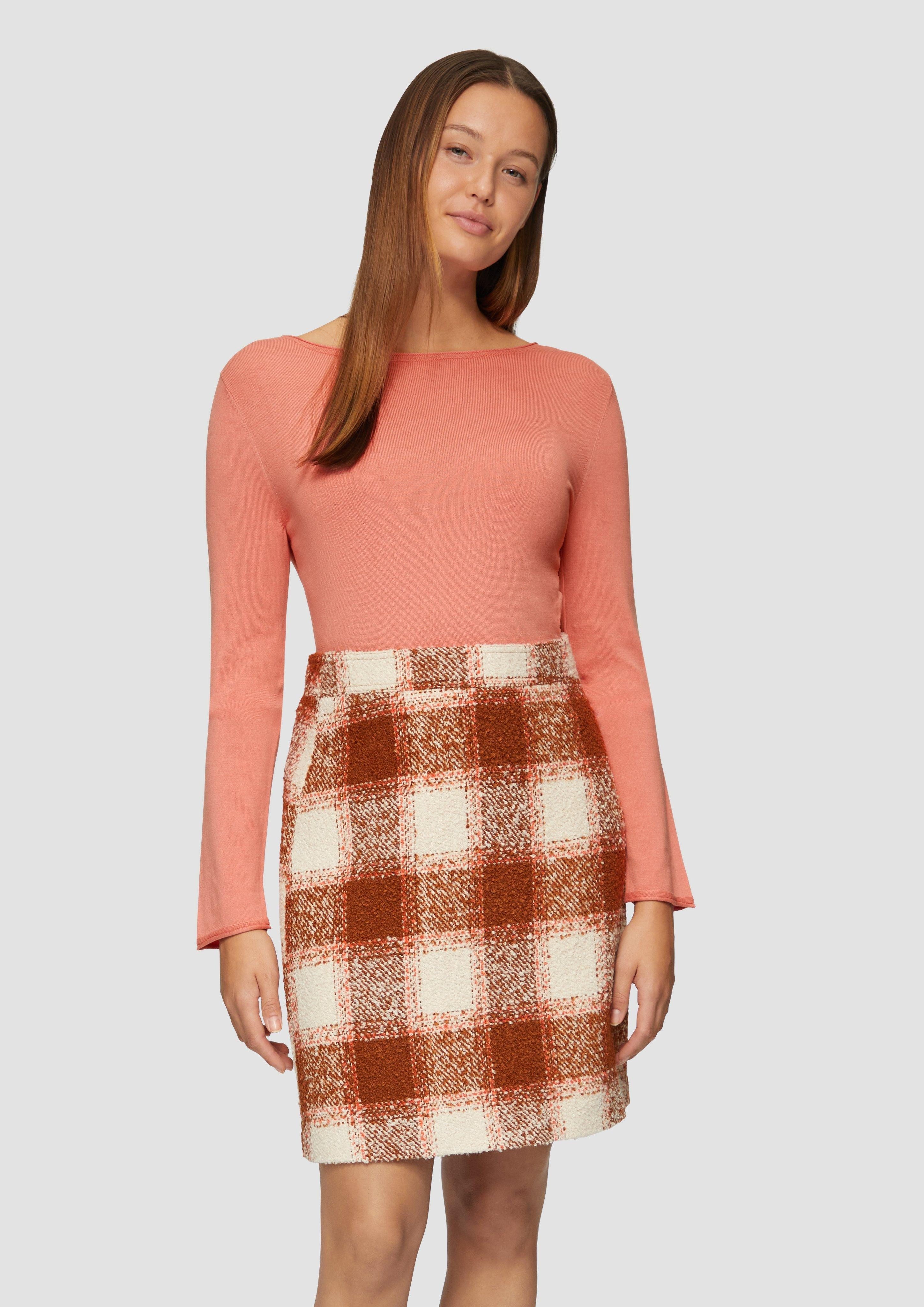 s.Oliver Strickpullover Leichter Feinstrickpullover mit Rollkante günstig online kaufen