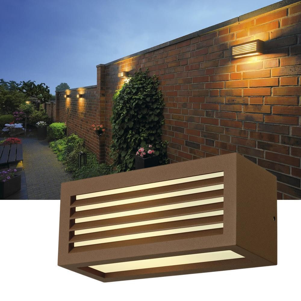 SLV Außen-Wandleuchte Wandleuchte Box-L, eckig, E27, IP44