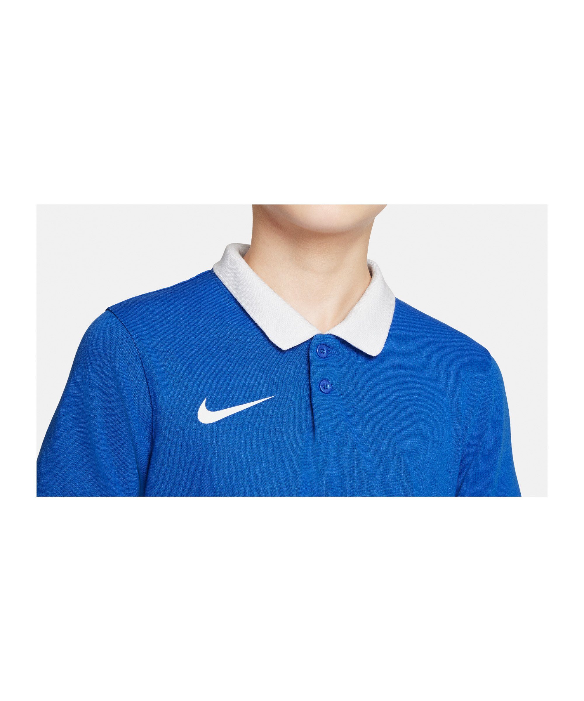 default Kids 20 Poloshirt Park Poloshirt blauweiss Nike