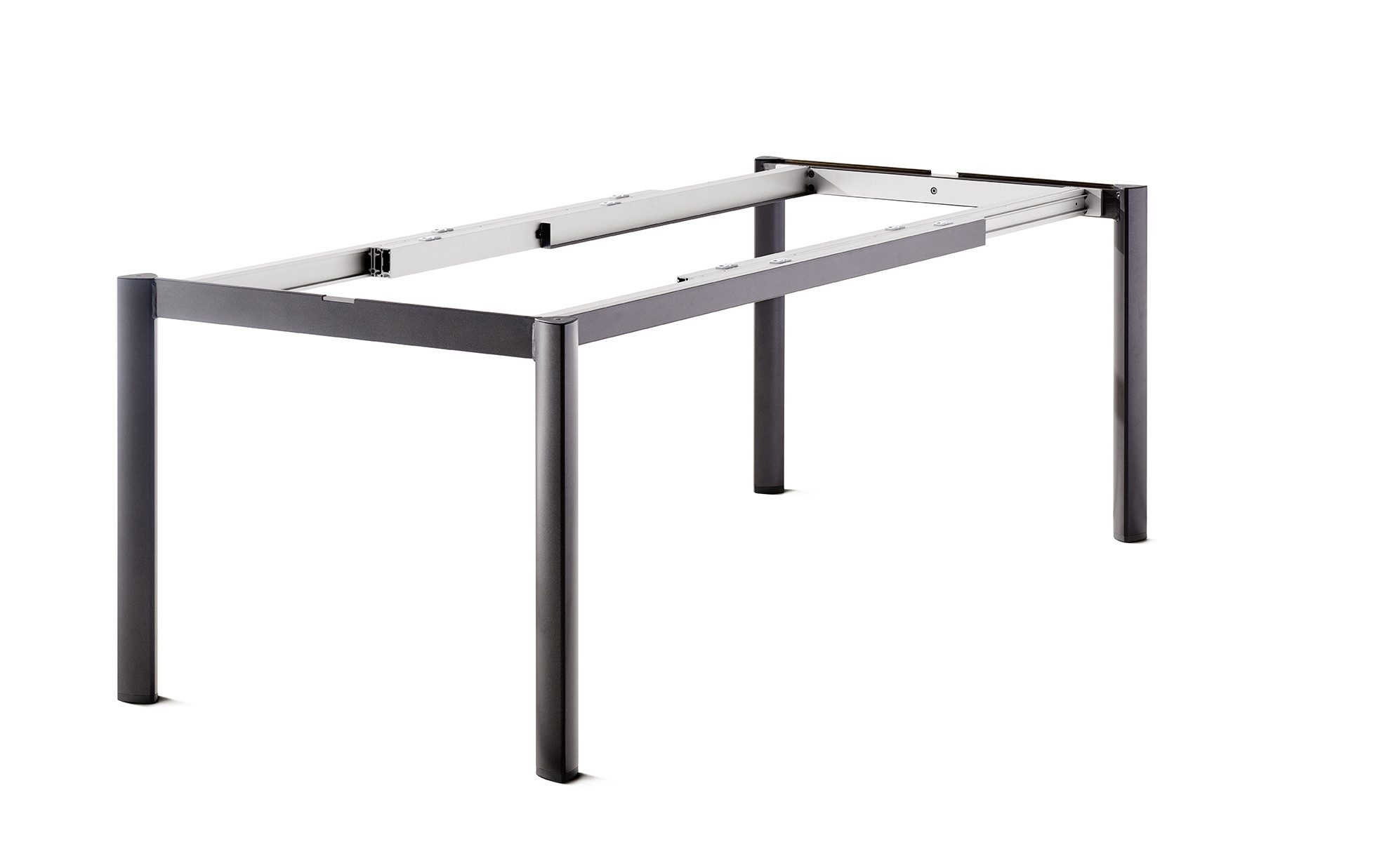 sieger Tischgestell Freesystem, in Eisengrau, Aluminium - 165x74x100cm (BxHxT)