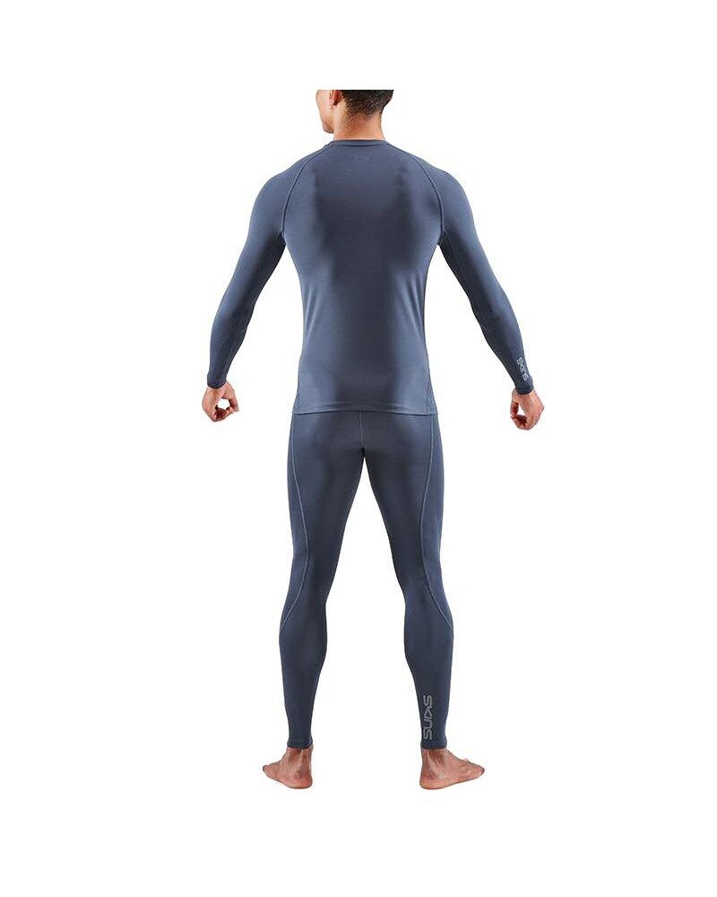 Skins Langarmshirt Funktionsunterwäsche 2-Series (enganliegend) navyblau Herren