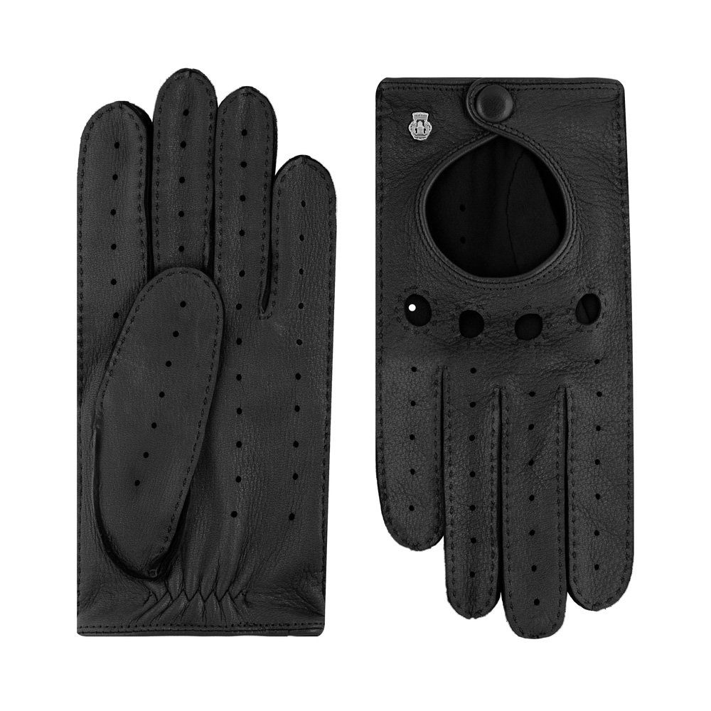 Lederhandschuhe Roeckl Montreal Autofahrer Damen Lederhandschuhe Black