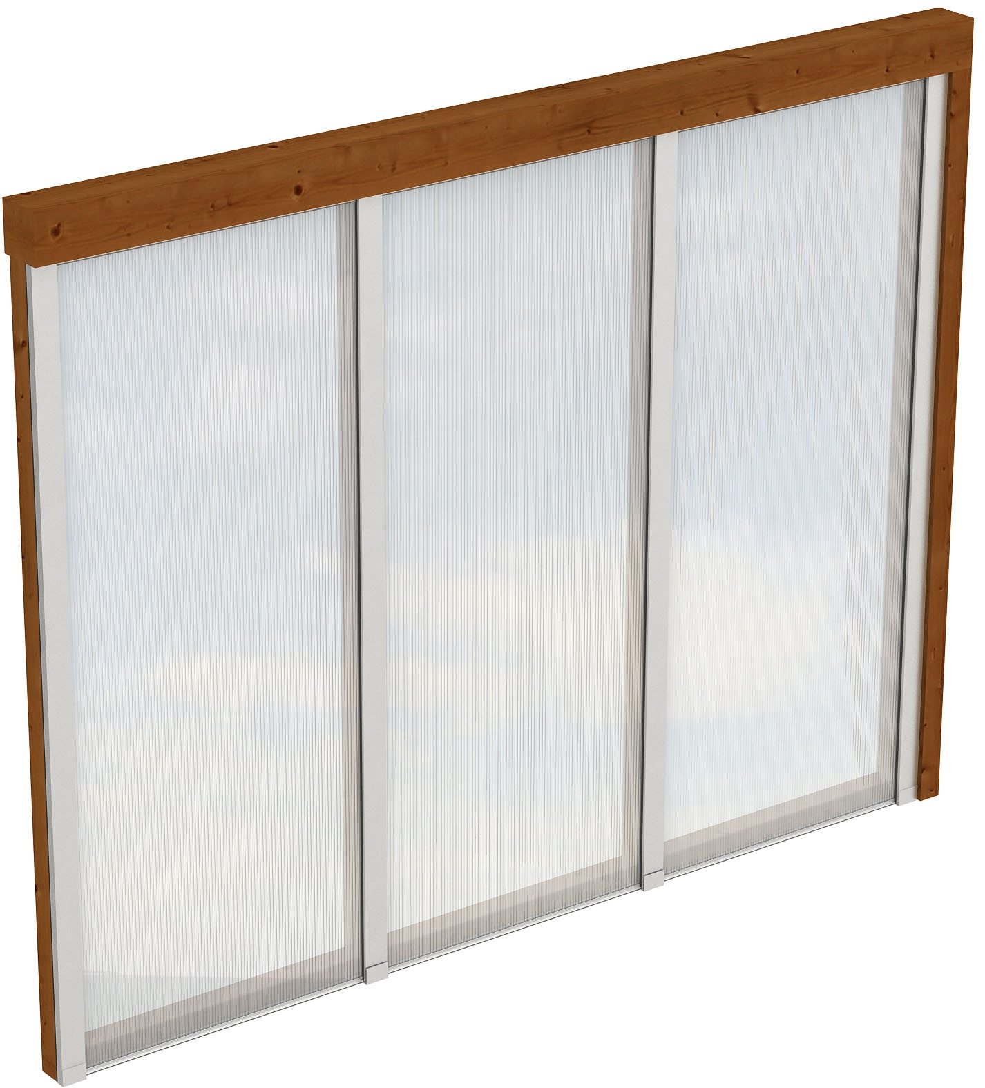 Skanholz Carport-Seitenwand, BxH:255x200 cm, m. Polycarbonat, Wandanbau